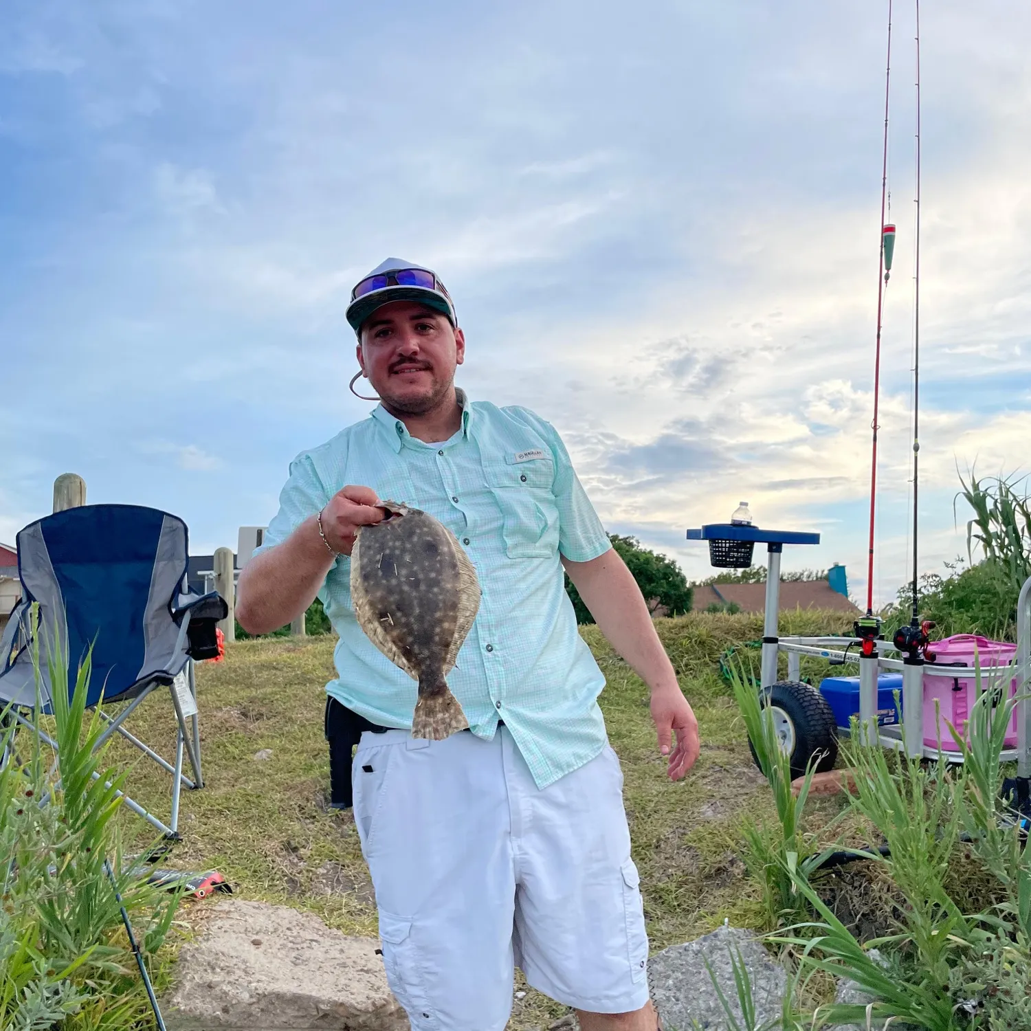 Southern flounder caught on Fishbrain