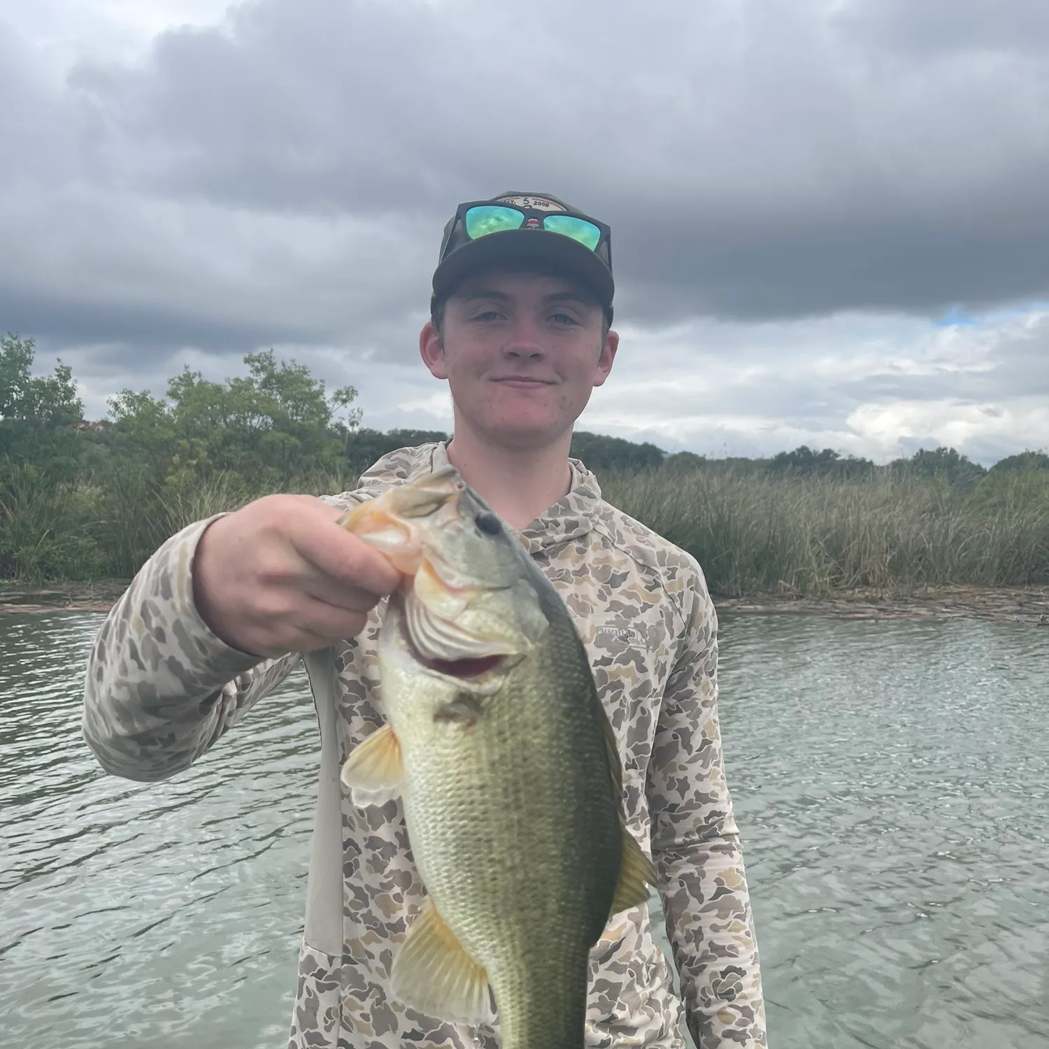 Largemouth bass caught on Fishbrain