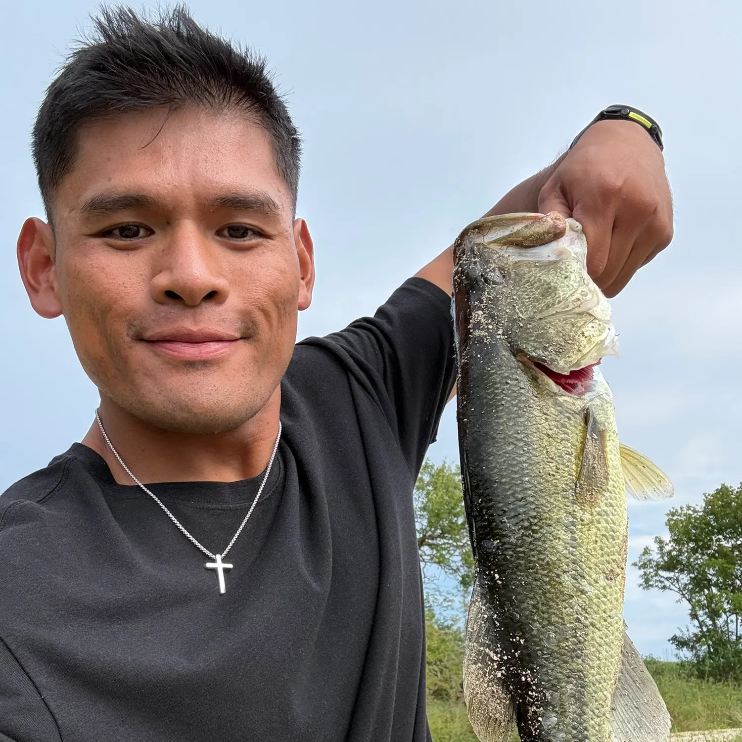 Largemouth bass caught on Fishbrain