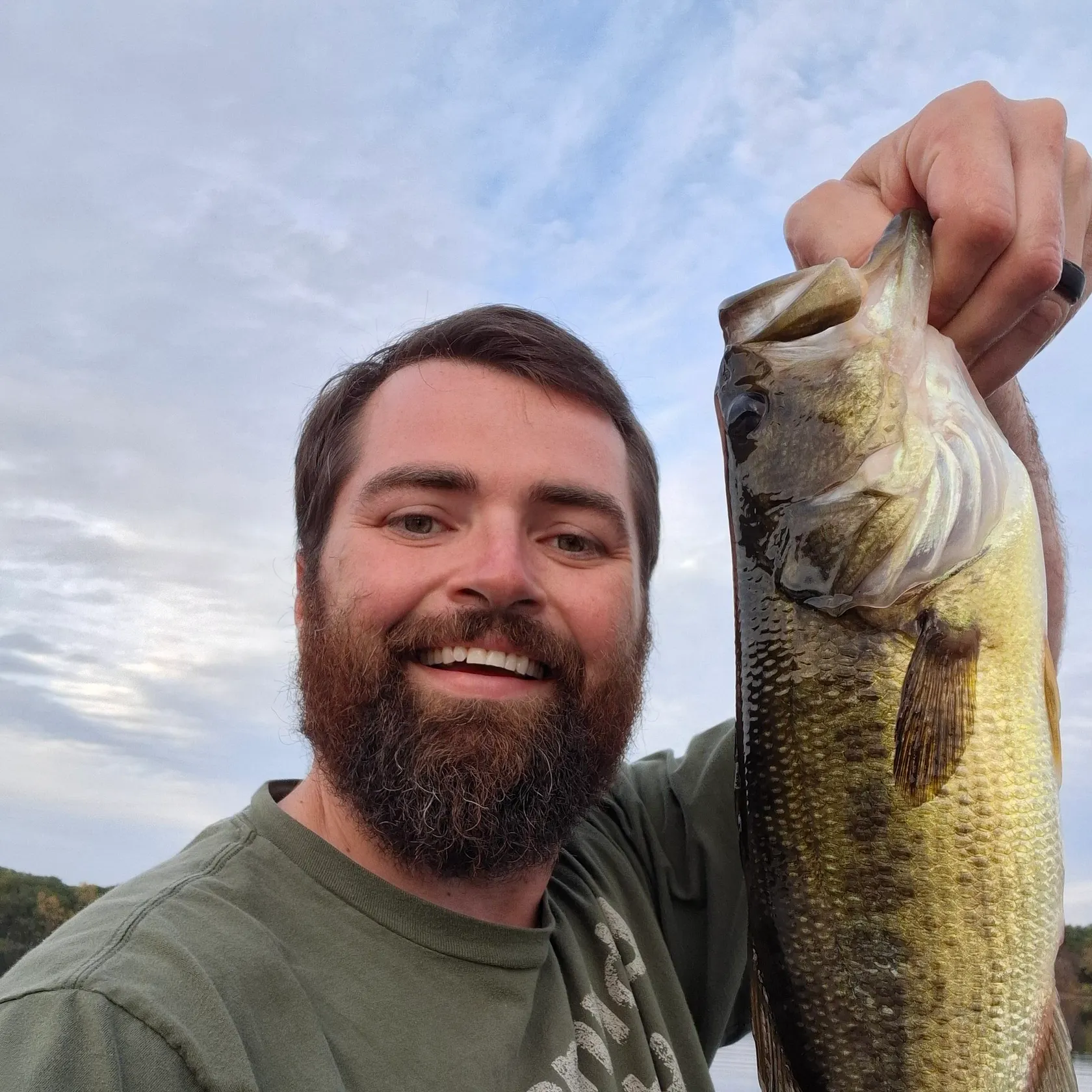Largemouth bass caught on Fishbrain
