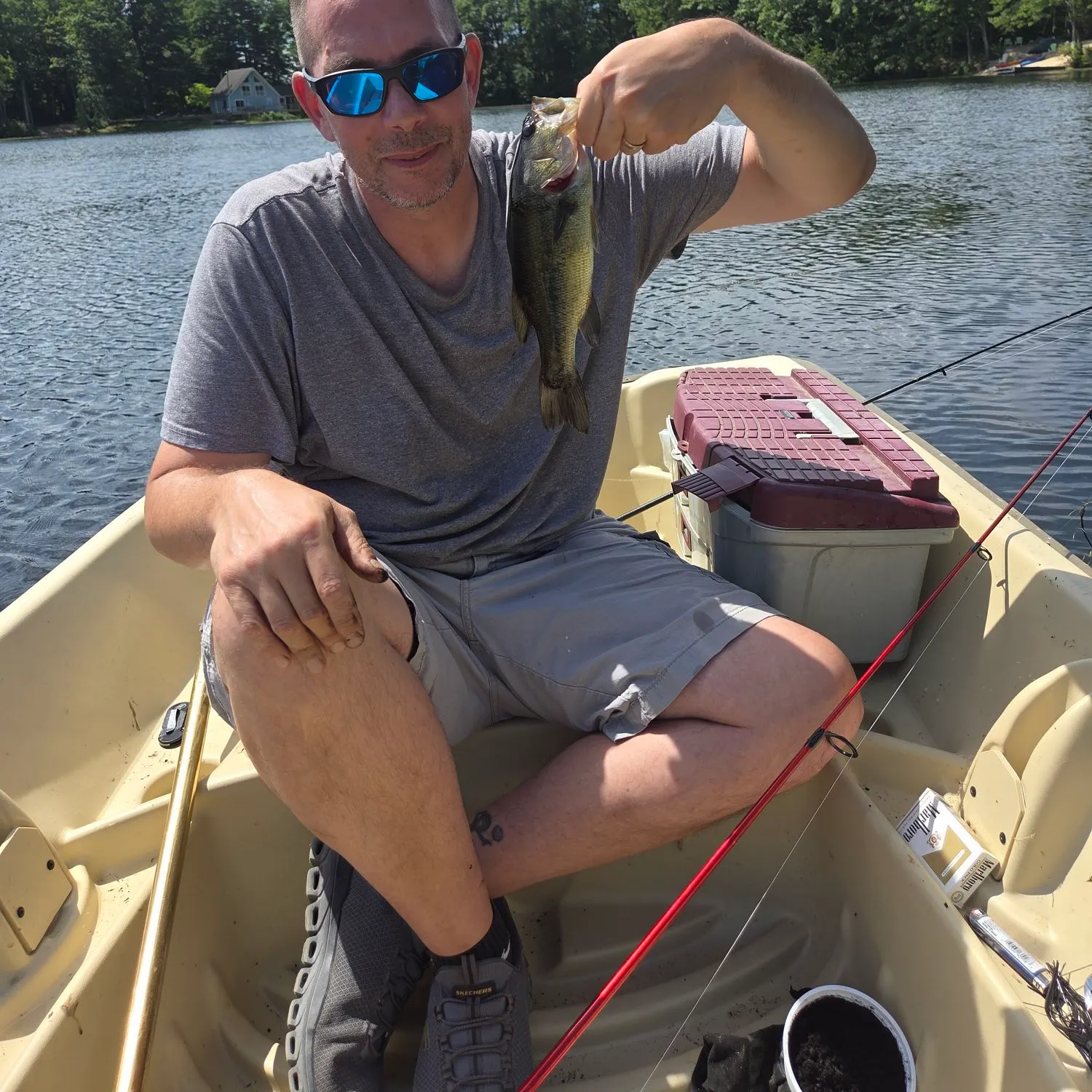 Largemouth bass caught on Fishbrain