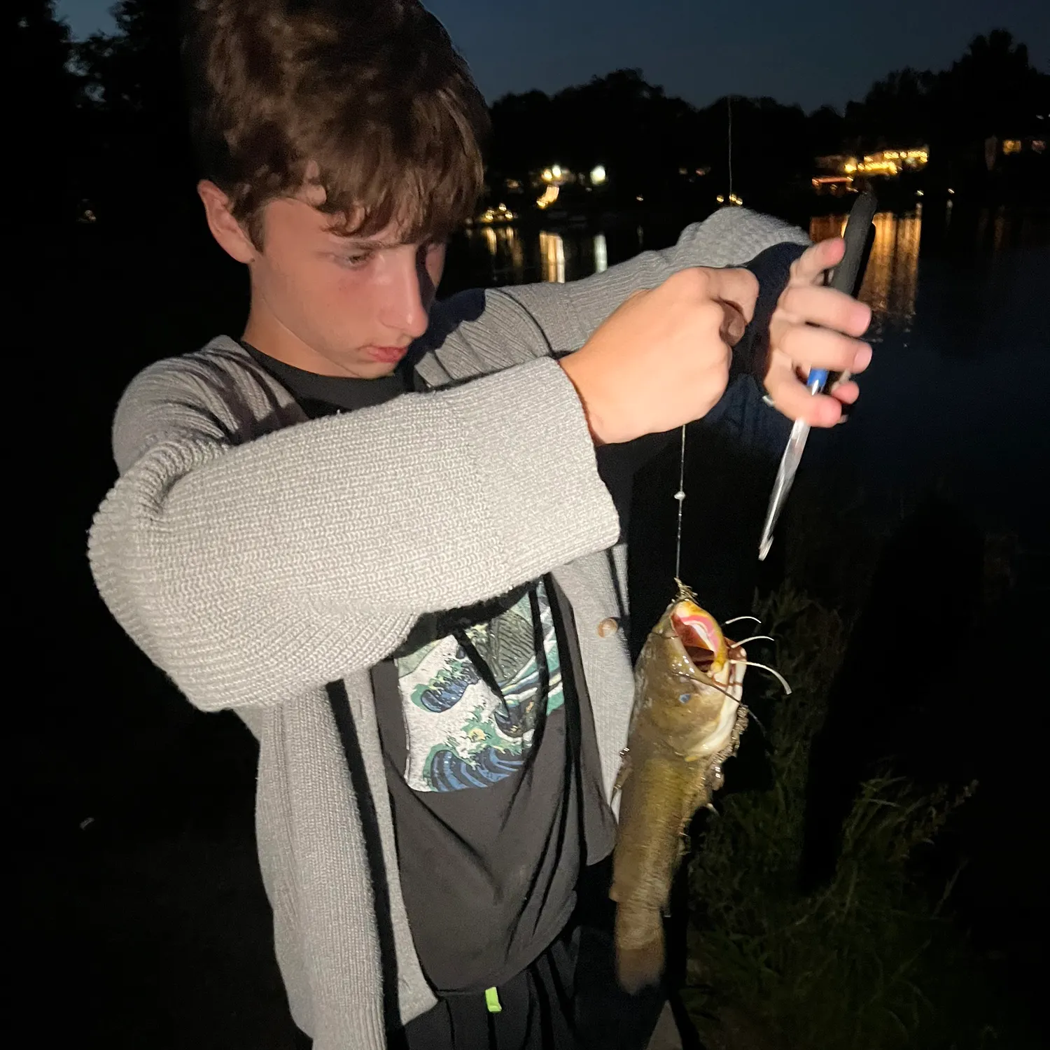 Black bullhead caught on Fishbrain