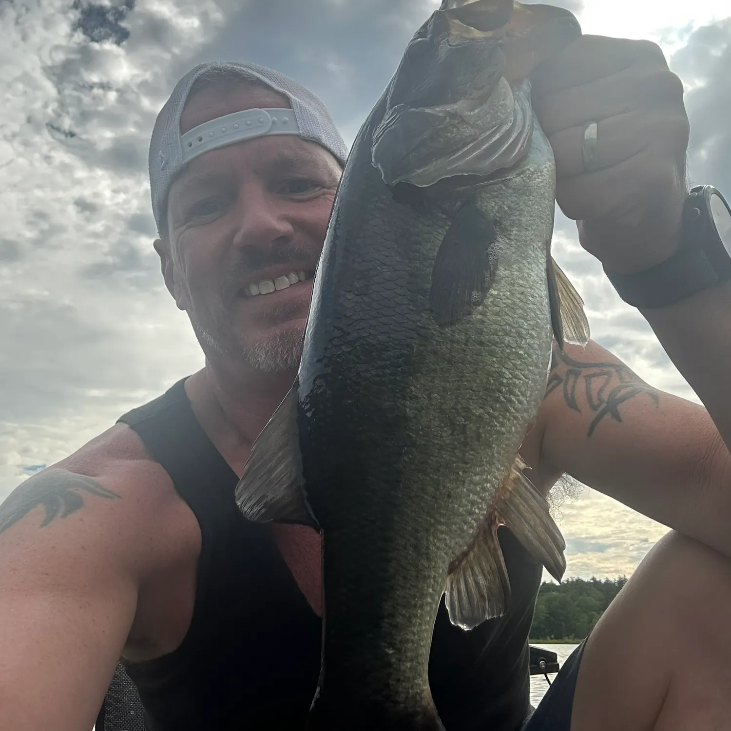 Largemouth bass caught on Fishbrain