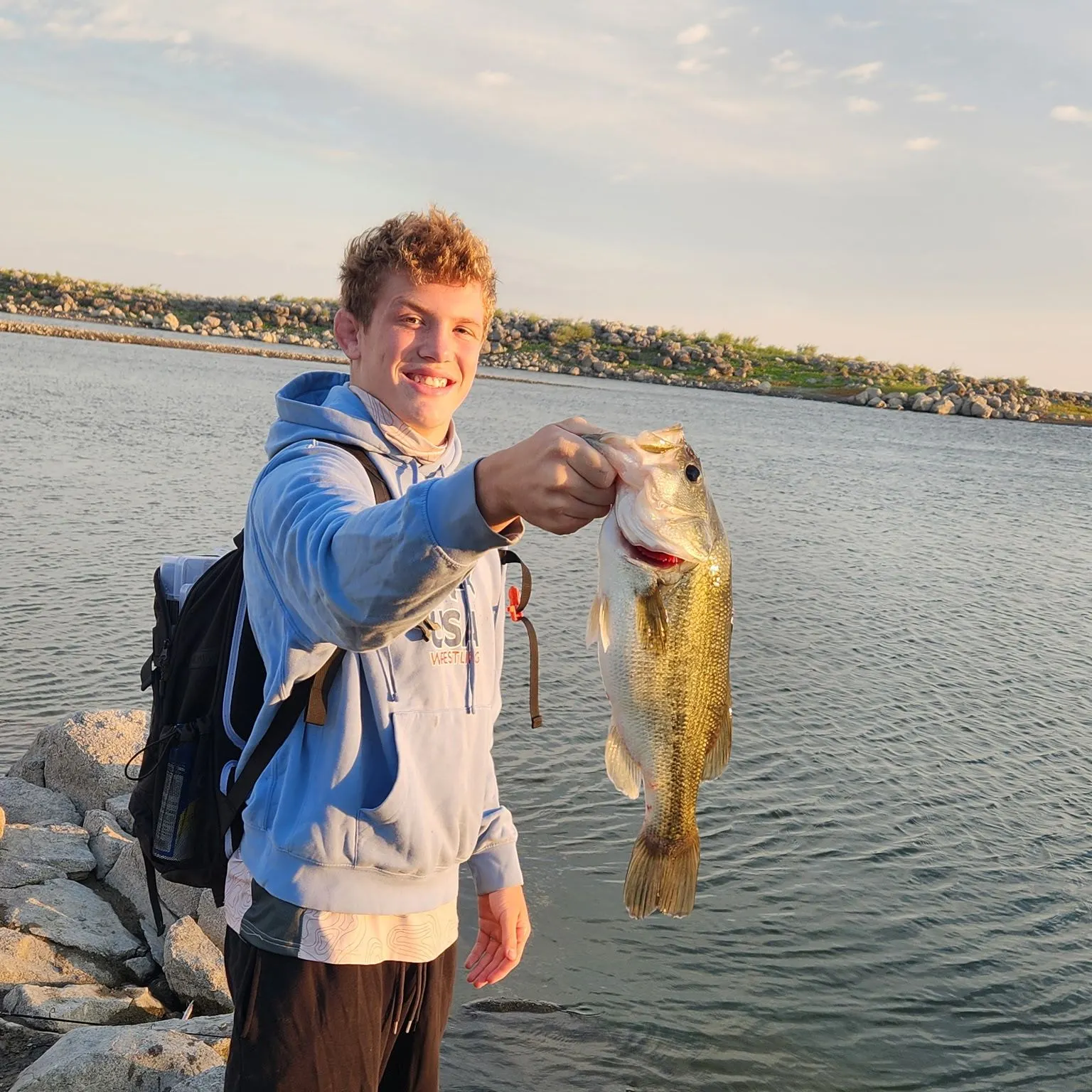 Largemouth bass caught on Fishbrain