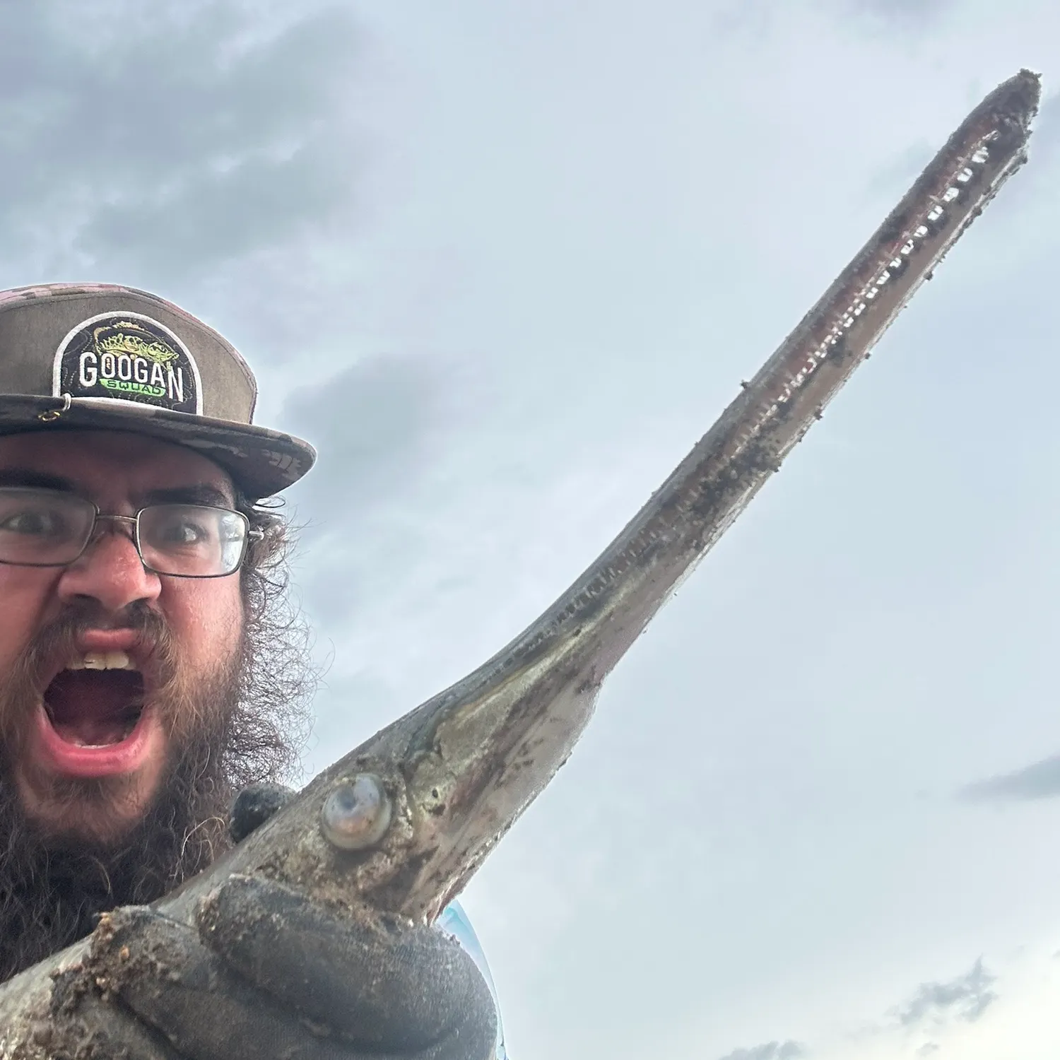 Longnose gar caught on Fishbrain
