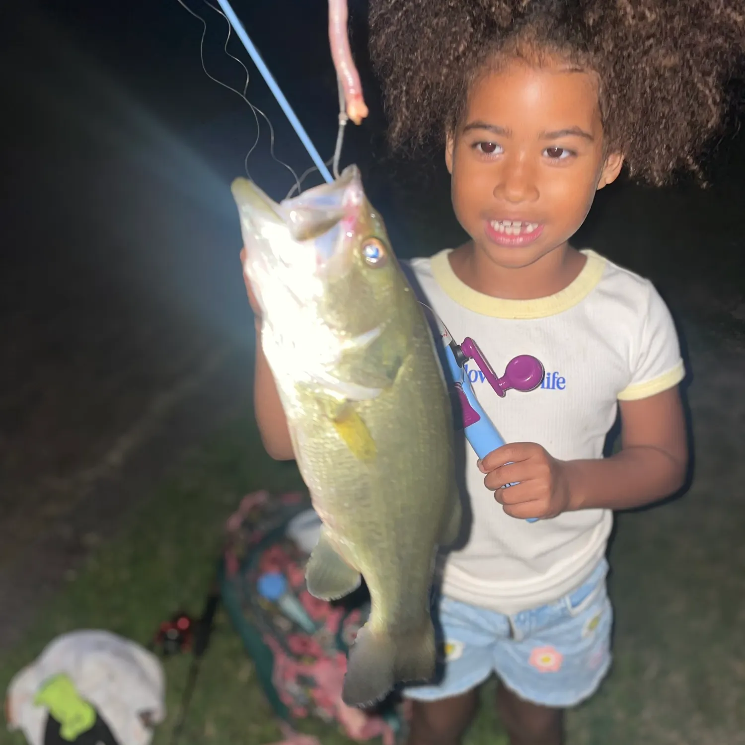 Largemouth bass caught on Fishbrain