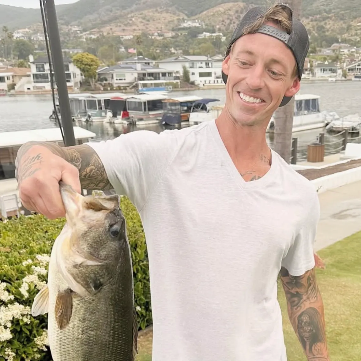 Largemouth bass caught on Fishbrain