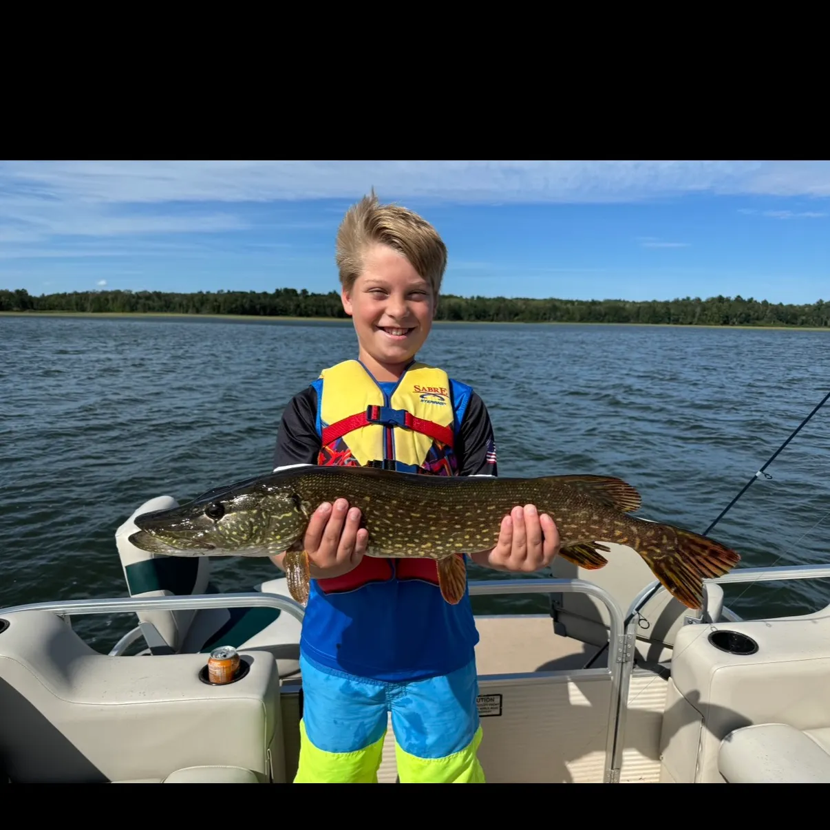 Northern pike caught on Fishbrain