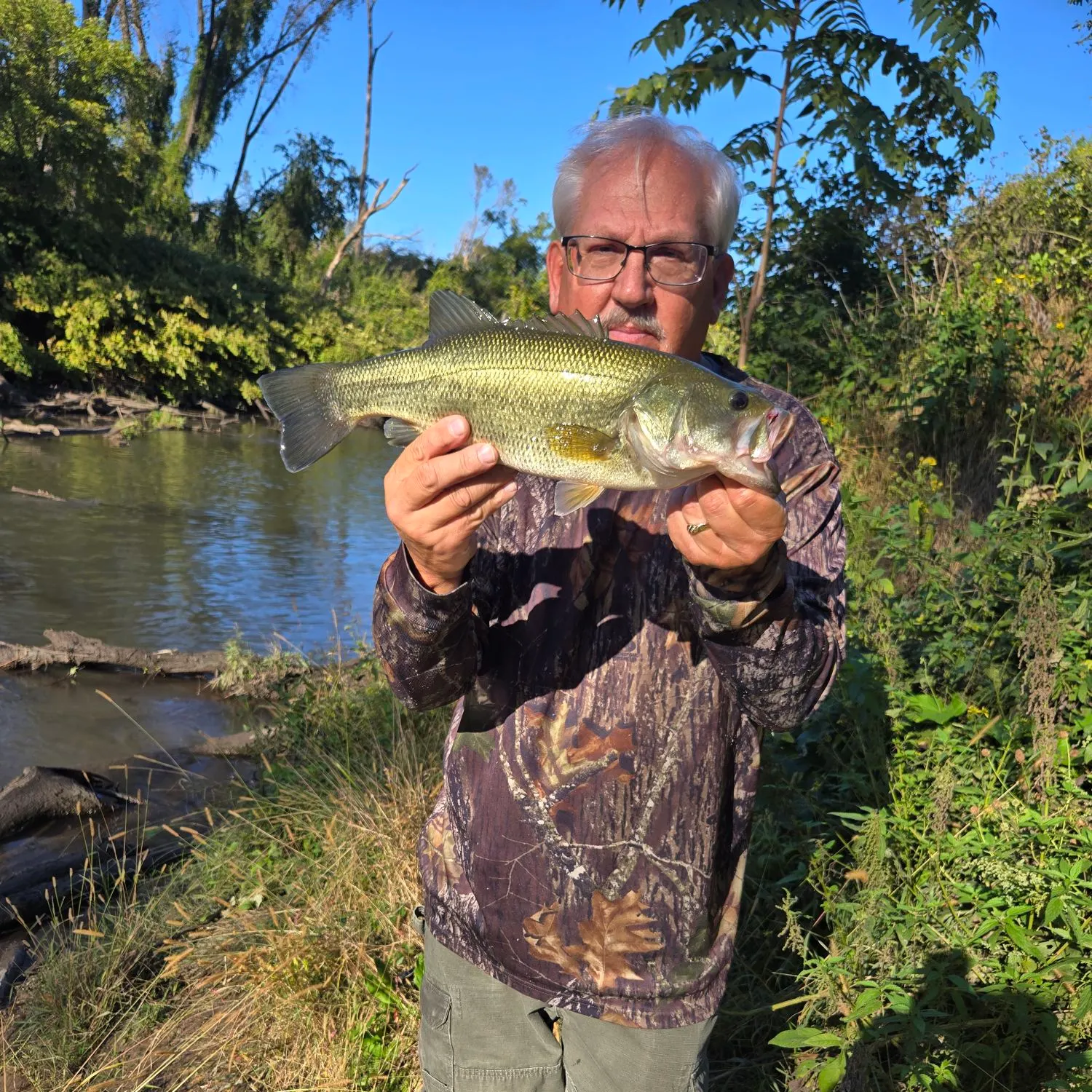 Largemouth bass caught on Fishbrain