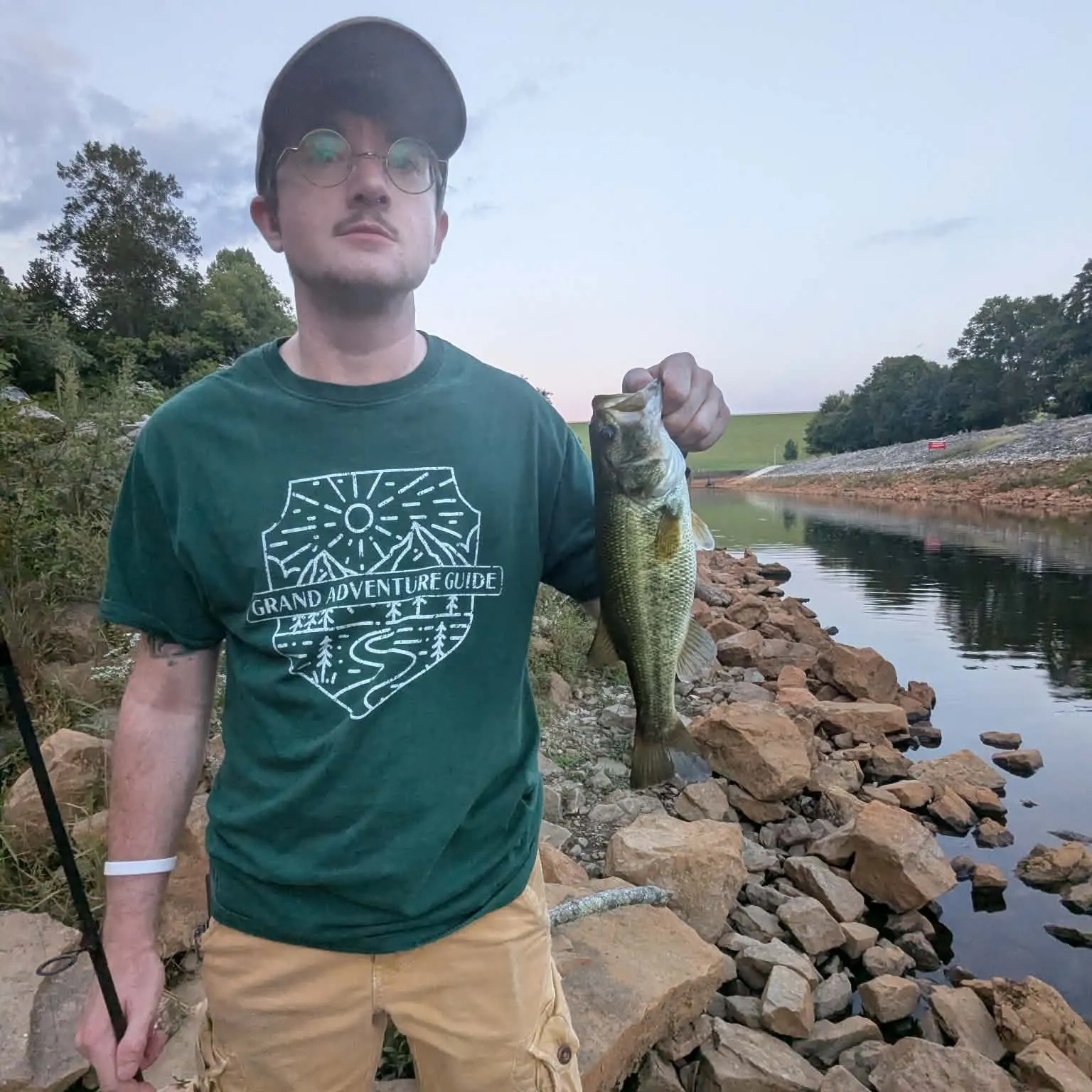 Largemouth bass caught on Fishbrain