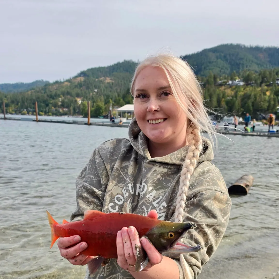 Kokanee salmon caught on Fishbrain