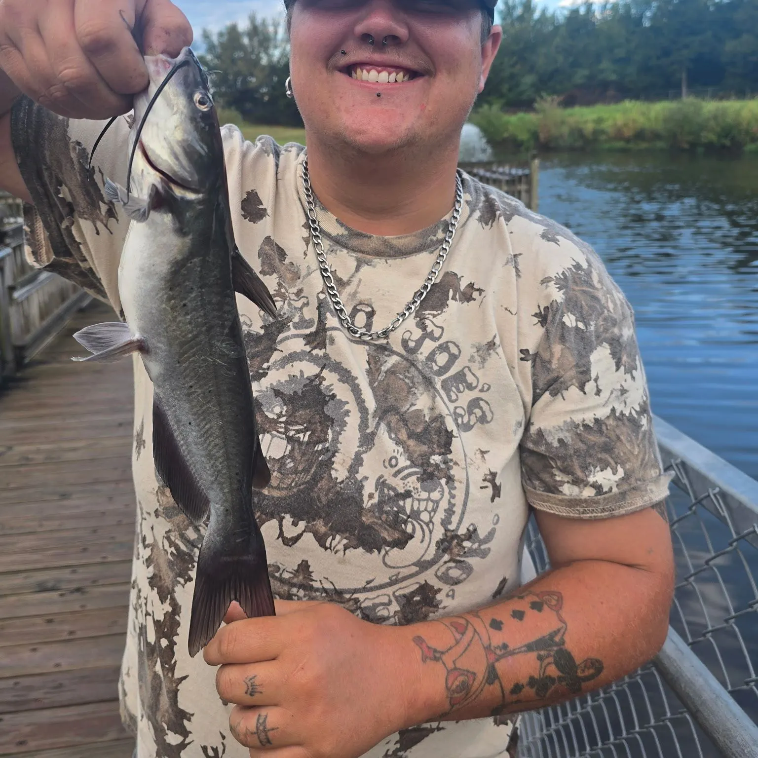 Channel catfish caught on Fishbrain