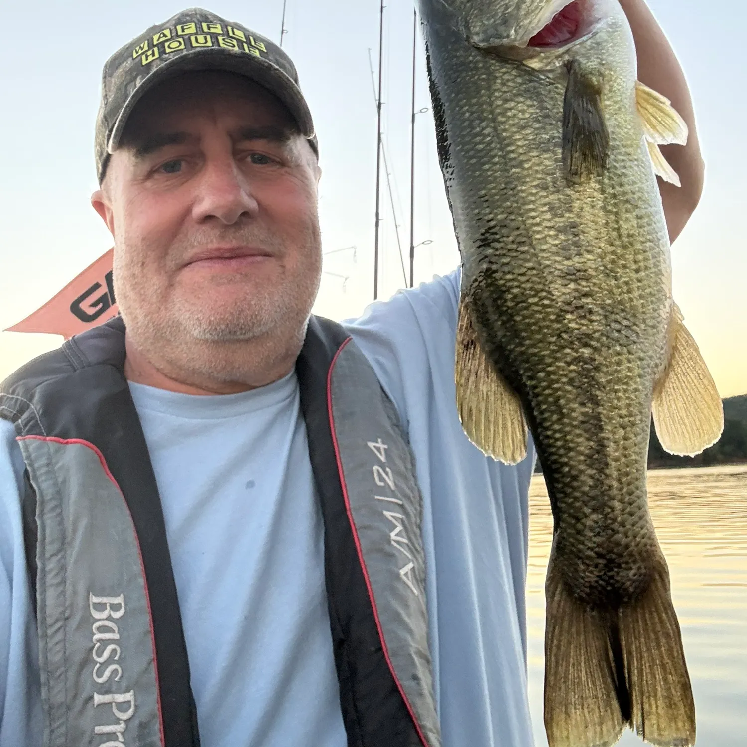 Largemouth bass caught on Fishbrain