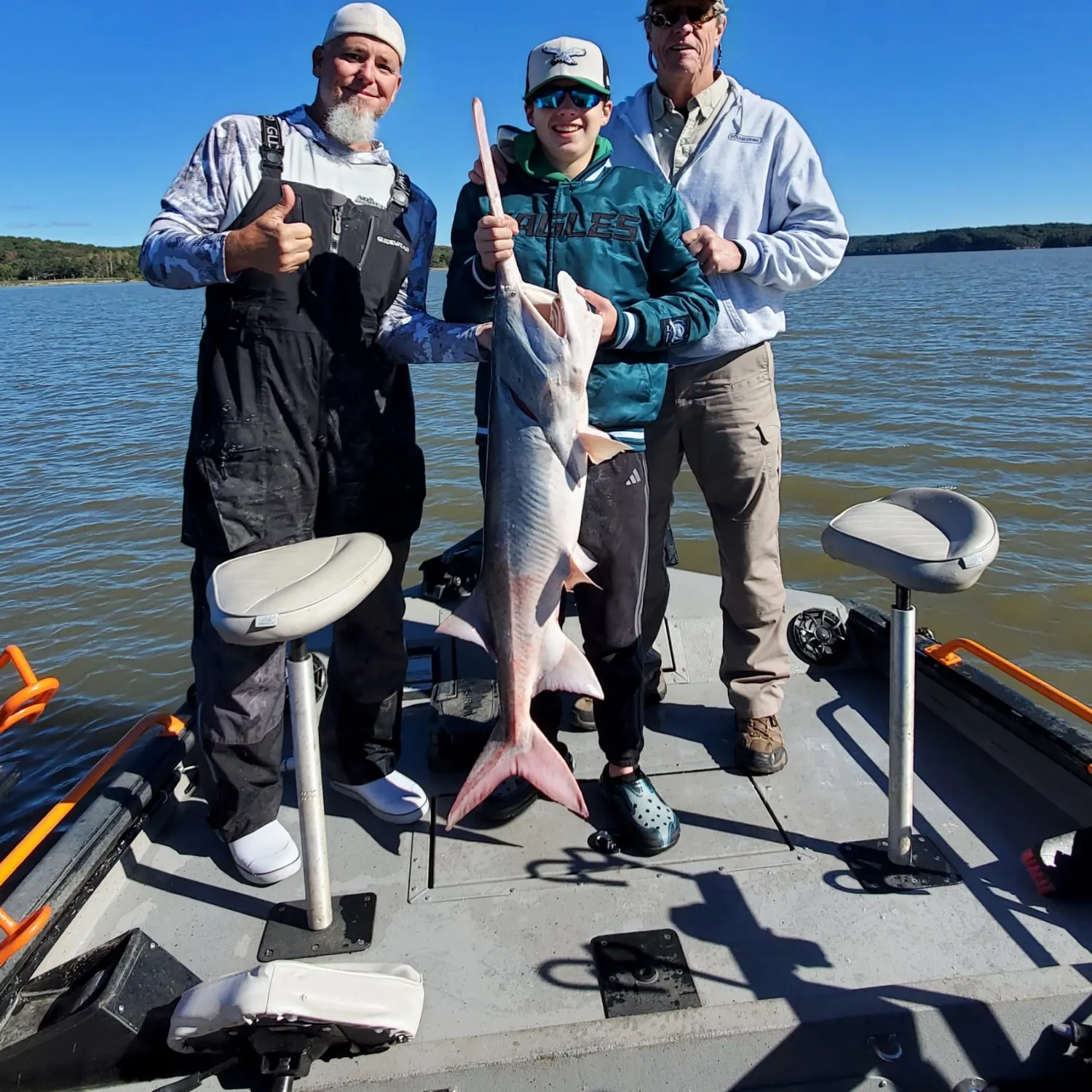 Paddlefish caught on Fishbrain