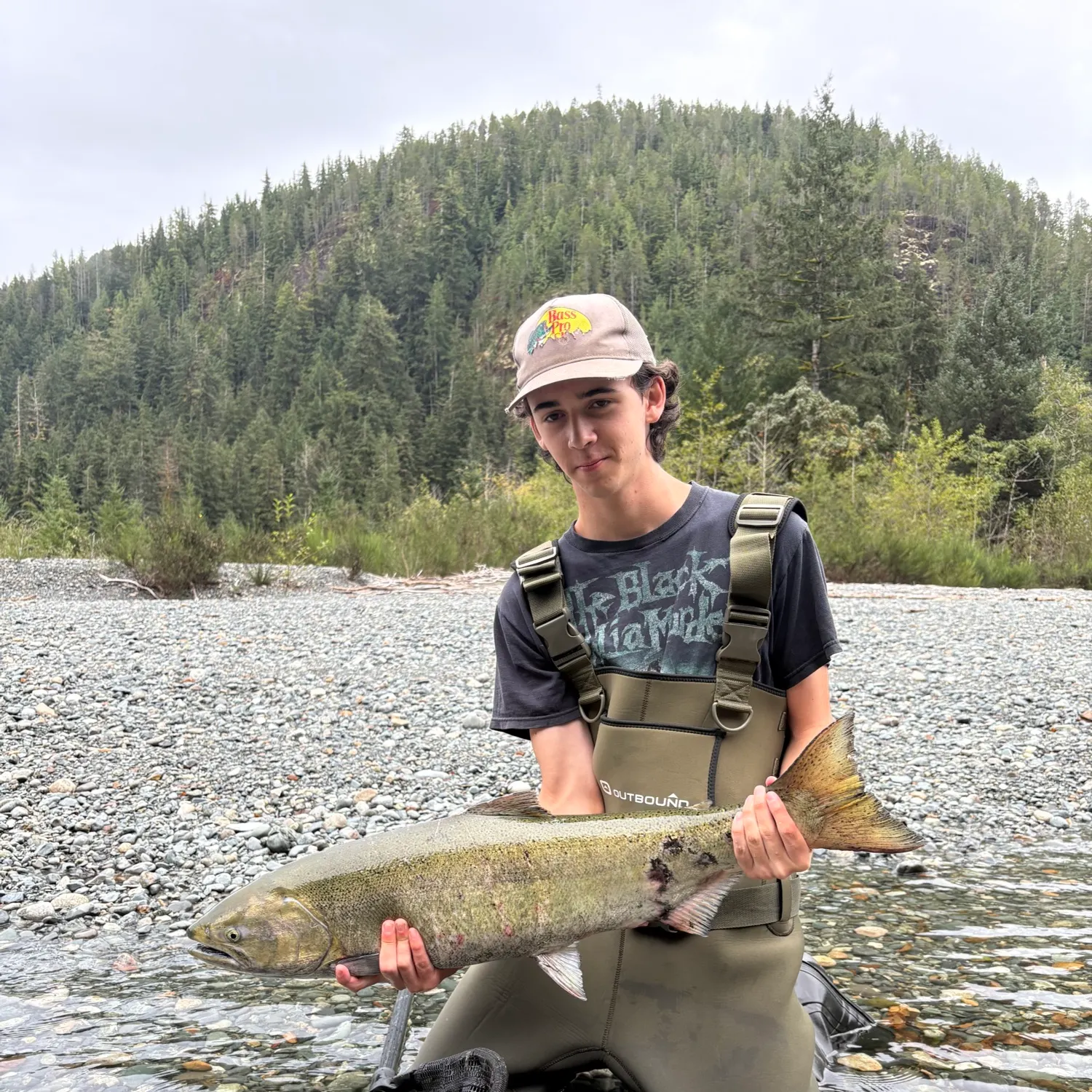 Chinook salmon caught on Fishbrain