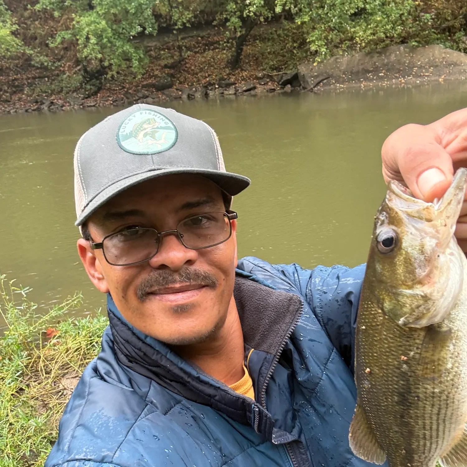 Spotted bass caught on Fishbrain
