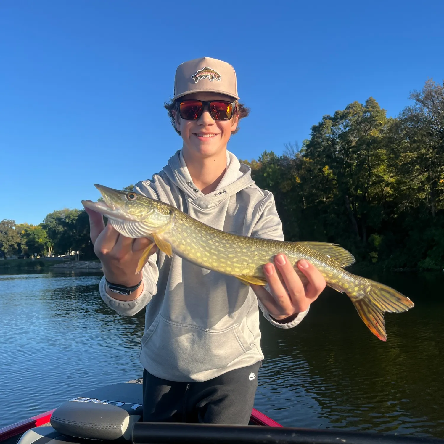 Northern pike caught on Fishbrain