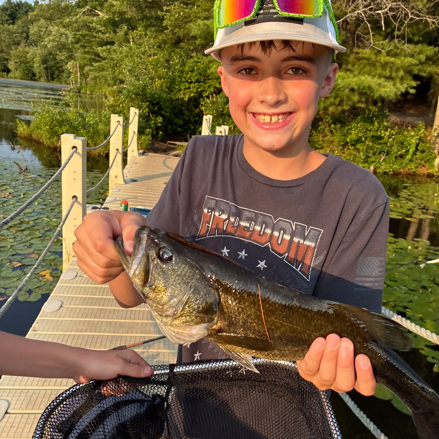 Largemouth bass caught on Fishbrain