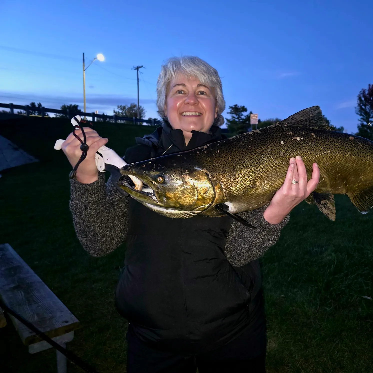 Chinook salmon caught on Fishbrain