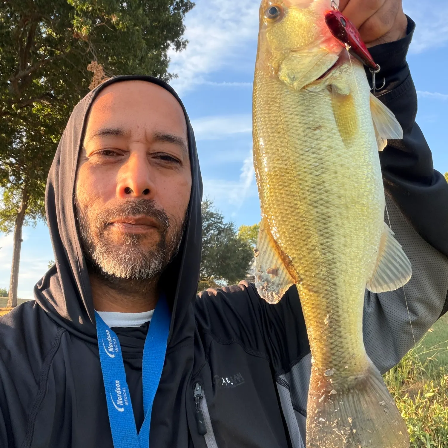 Largemouth bass caught on Fishbrain