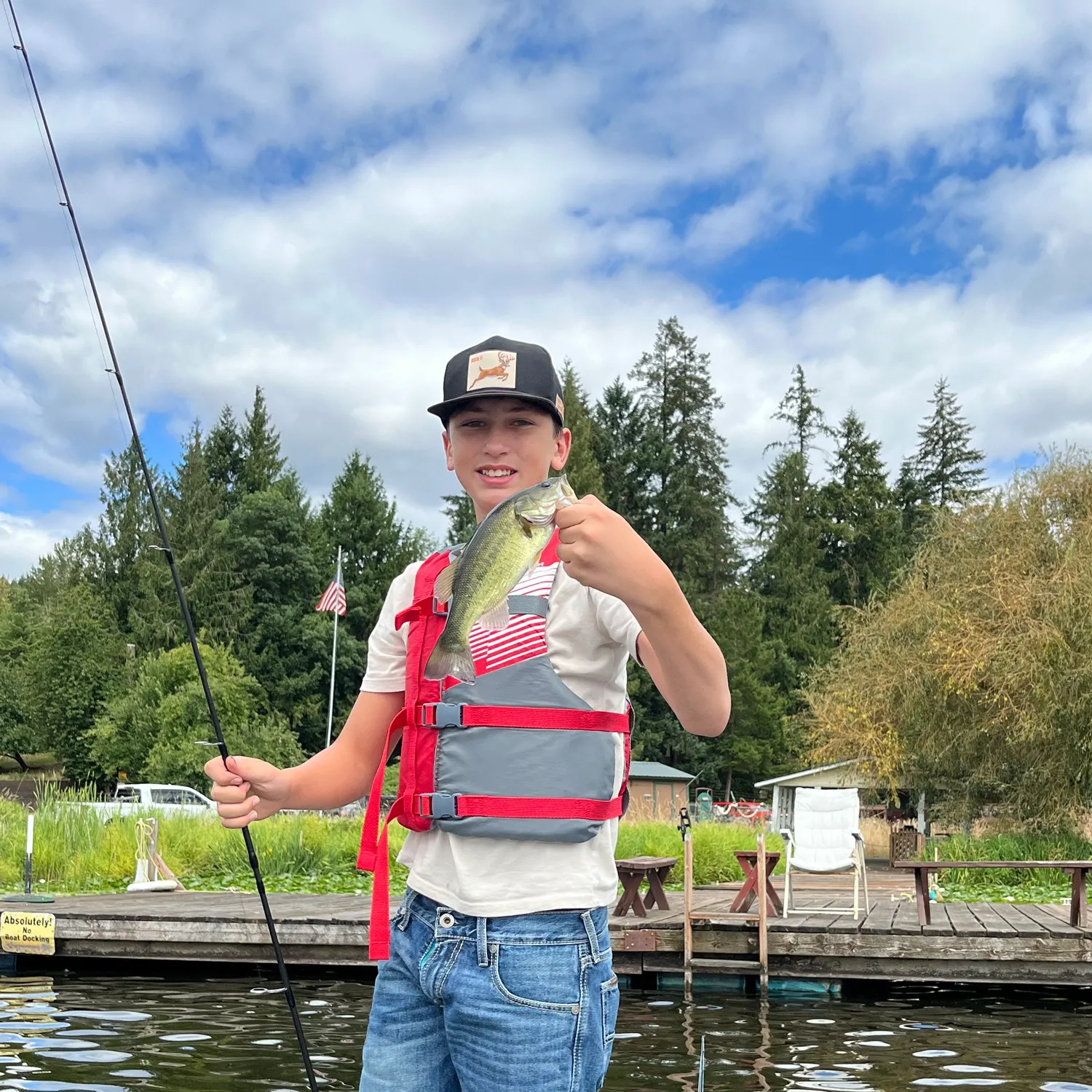 Largemouth bass caught on Fishbrain