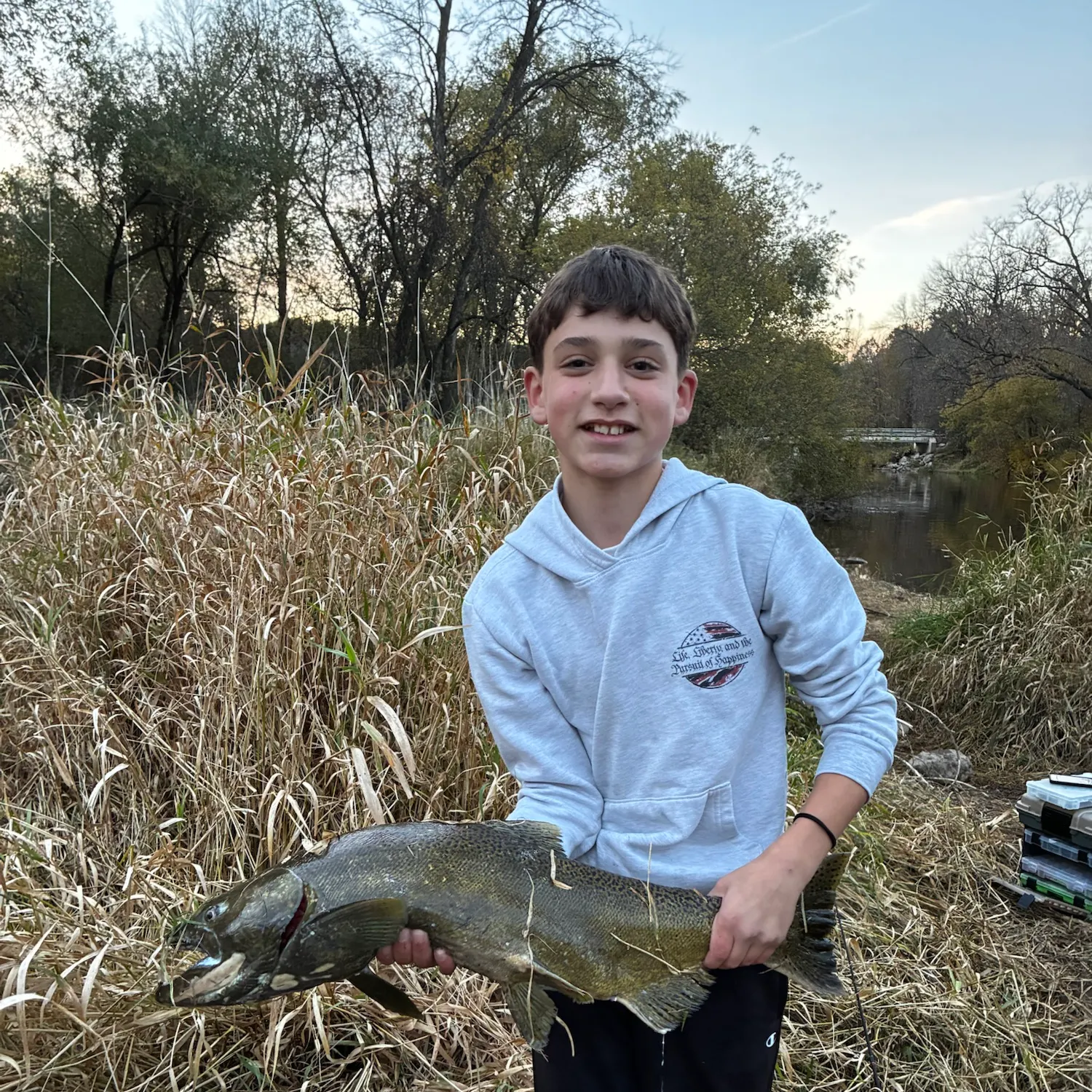 Chinook salmon caught on Fishbrain