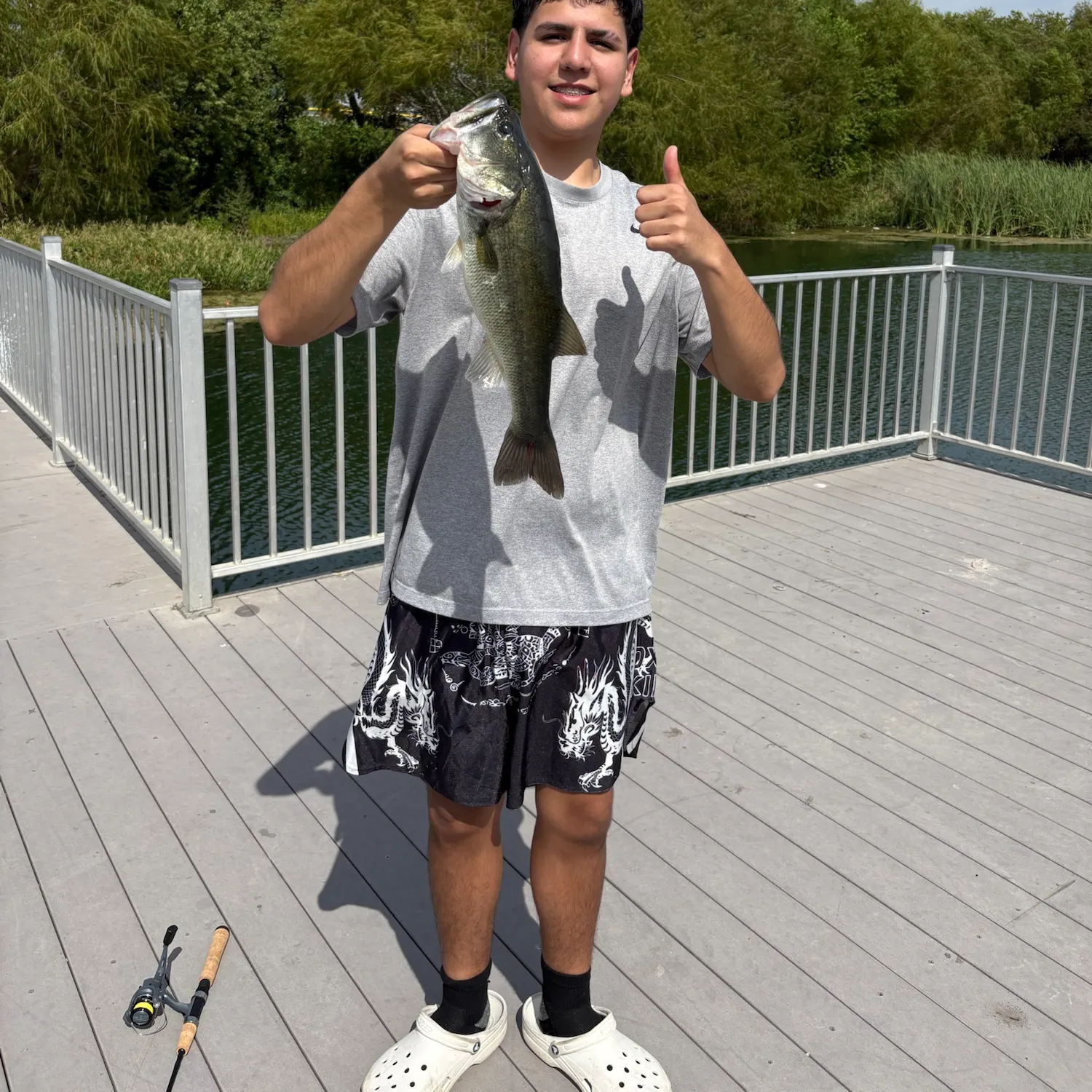 Largemouth bass caught on Fishbrain