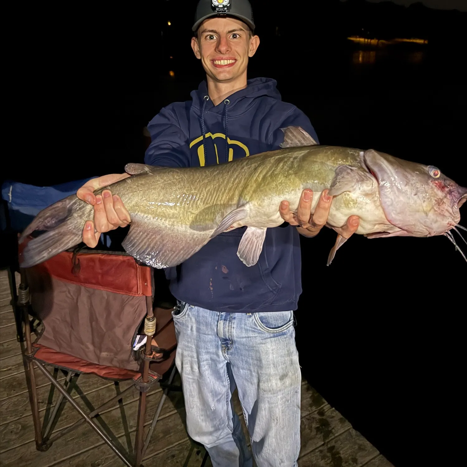 Flathead catfish caught on Fishbrain