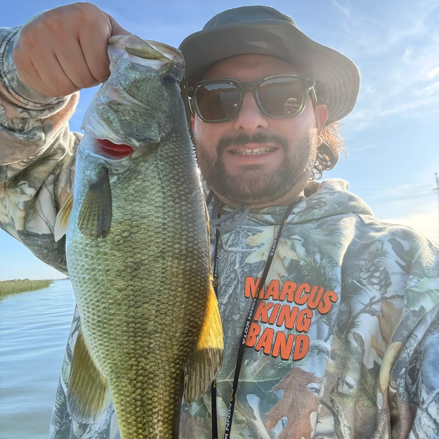 Largemouth bass caught on Fishbrain