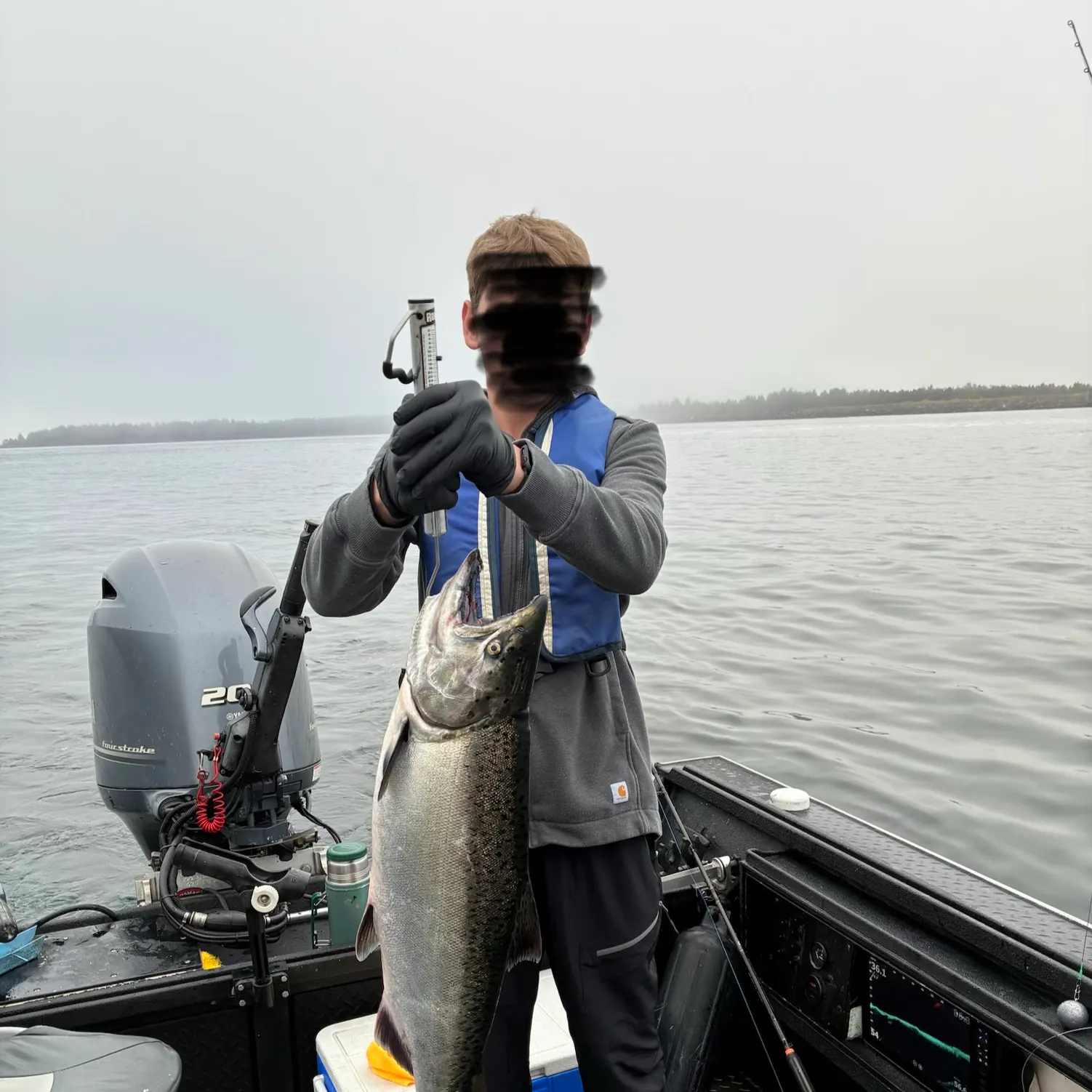Chinook salmon caught on Fishbrain