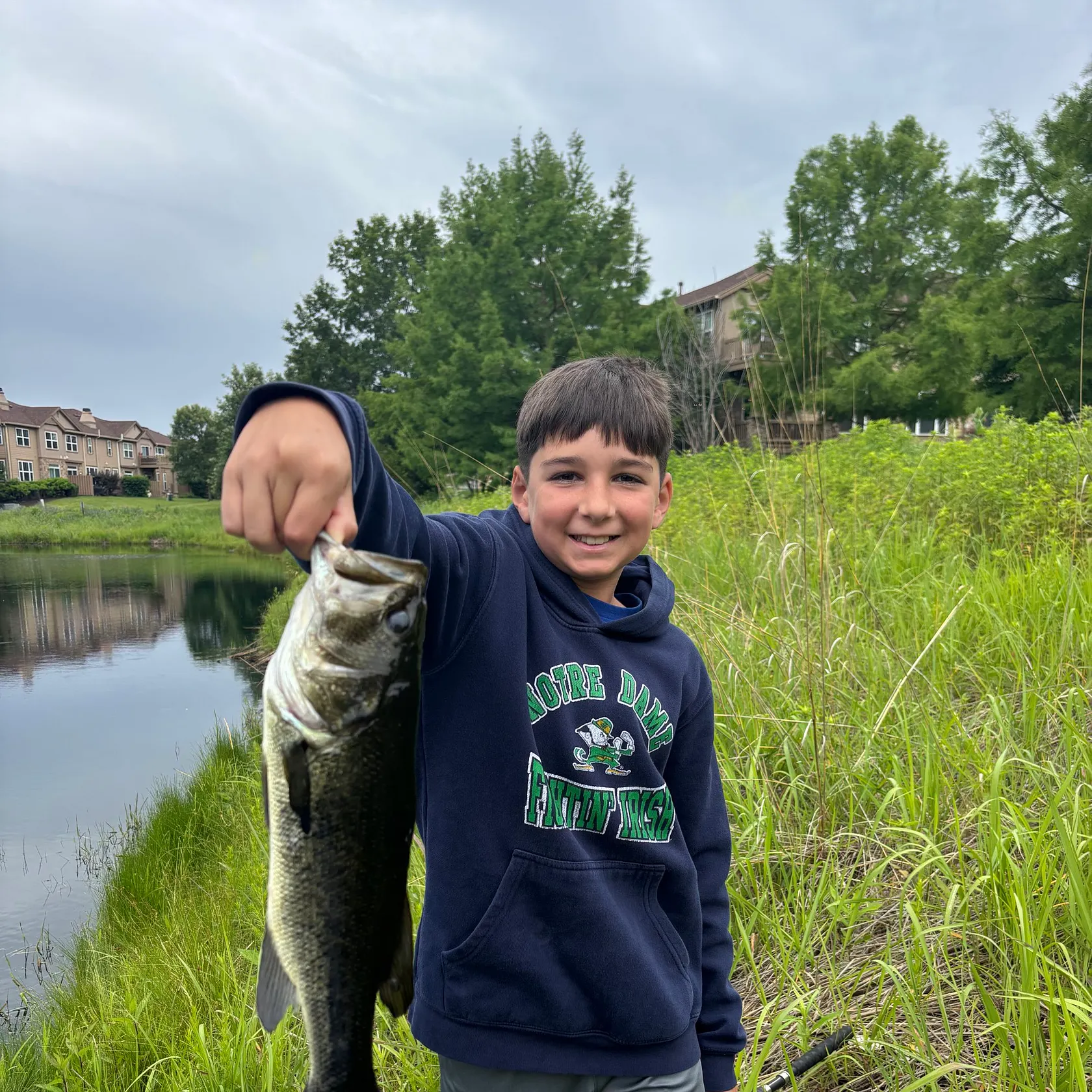 Largemouth bass caught on Fishbrain
