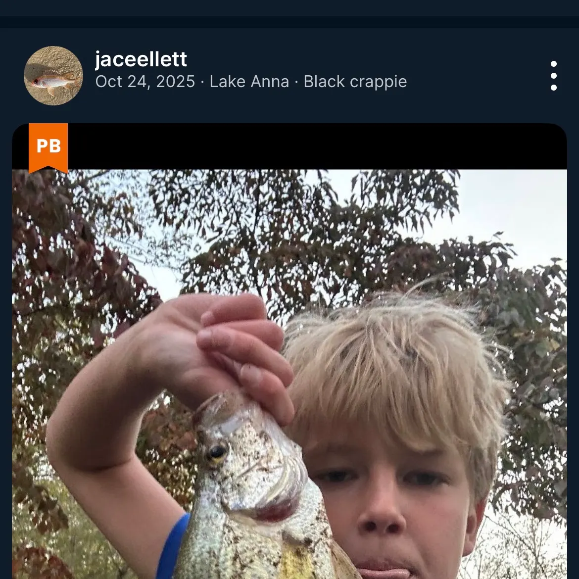 recently logged catches