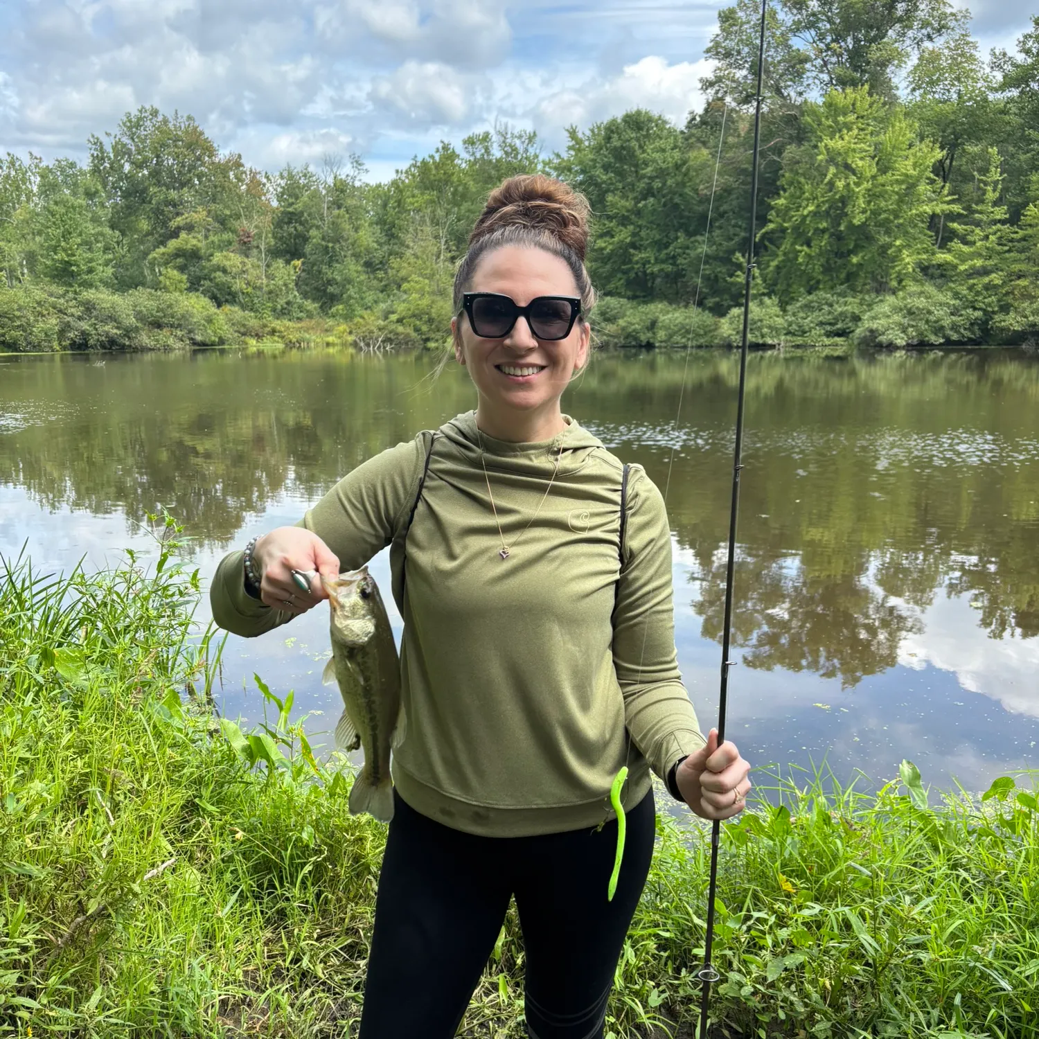 Largemouth bass caught on Fishbrain