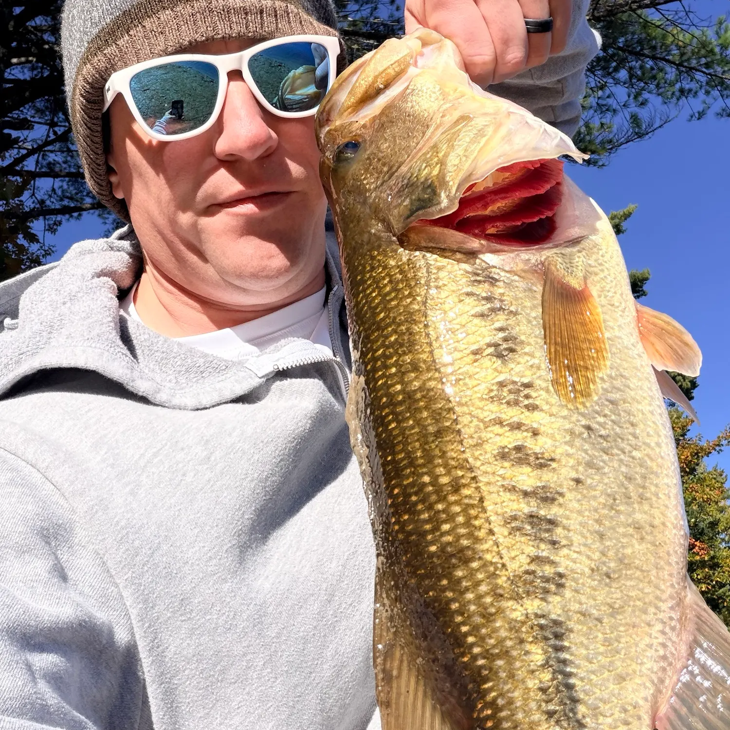 Largemouth bass caught on Fishbrain