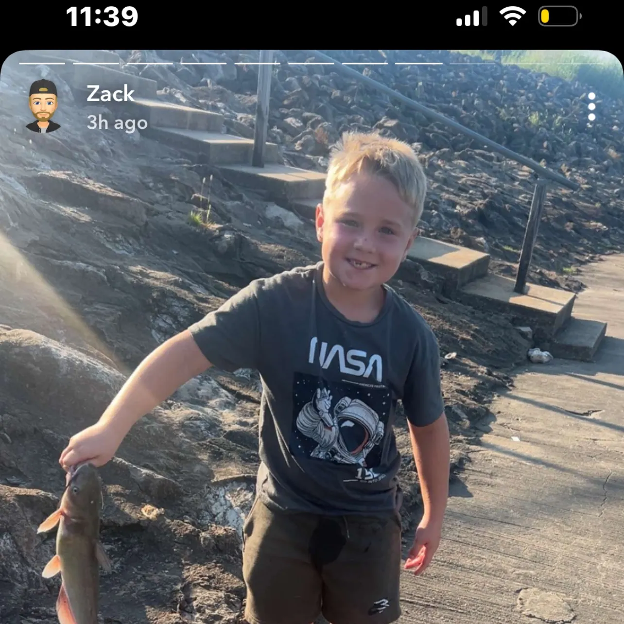 Channel catfish caught on Fishbrain