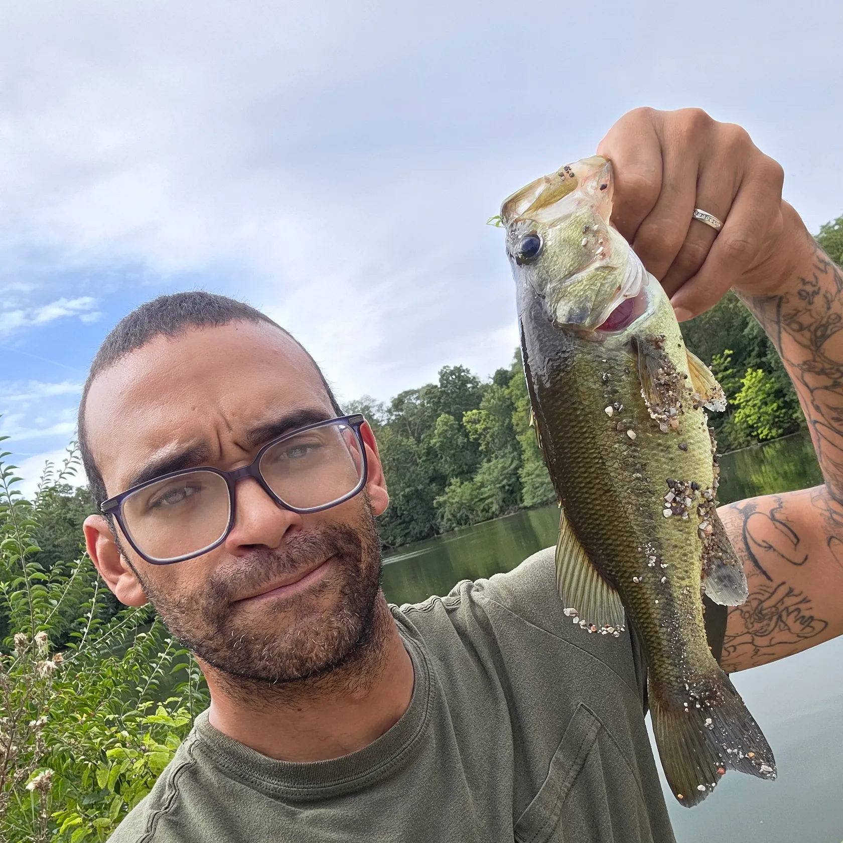 Largemouth bass caught on Fishbrain