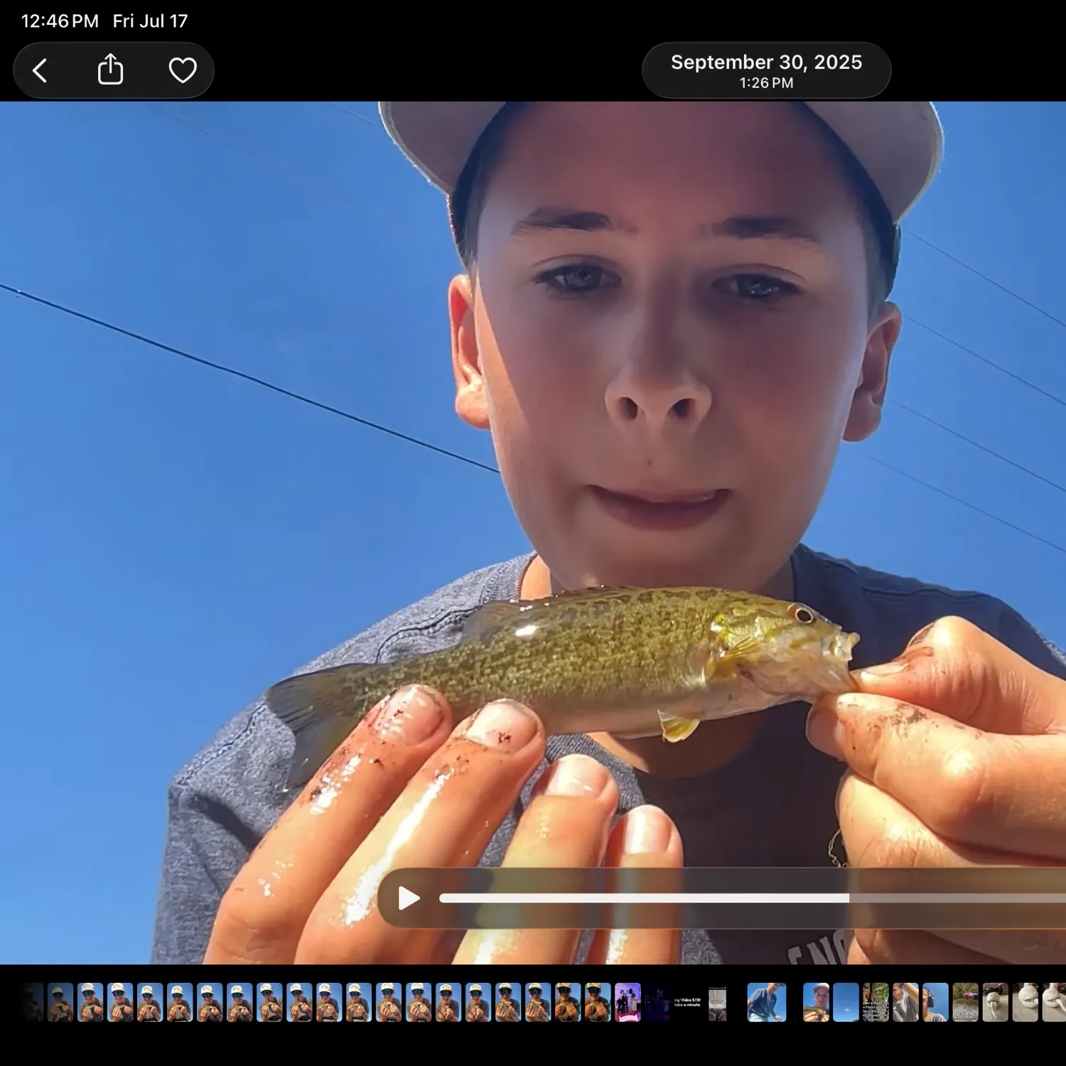 recently logged catches