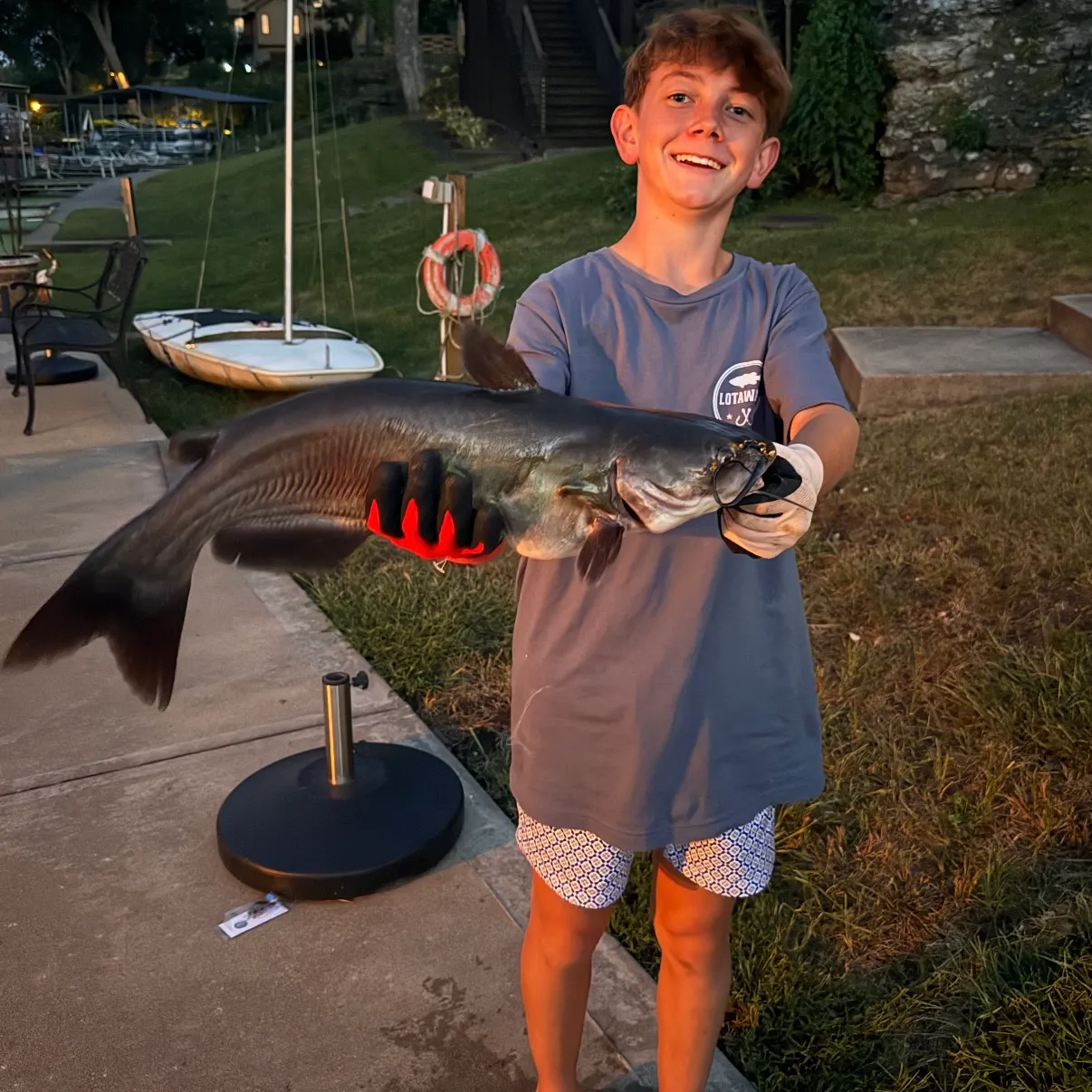 Channel catfish caught on Fishbrain