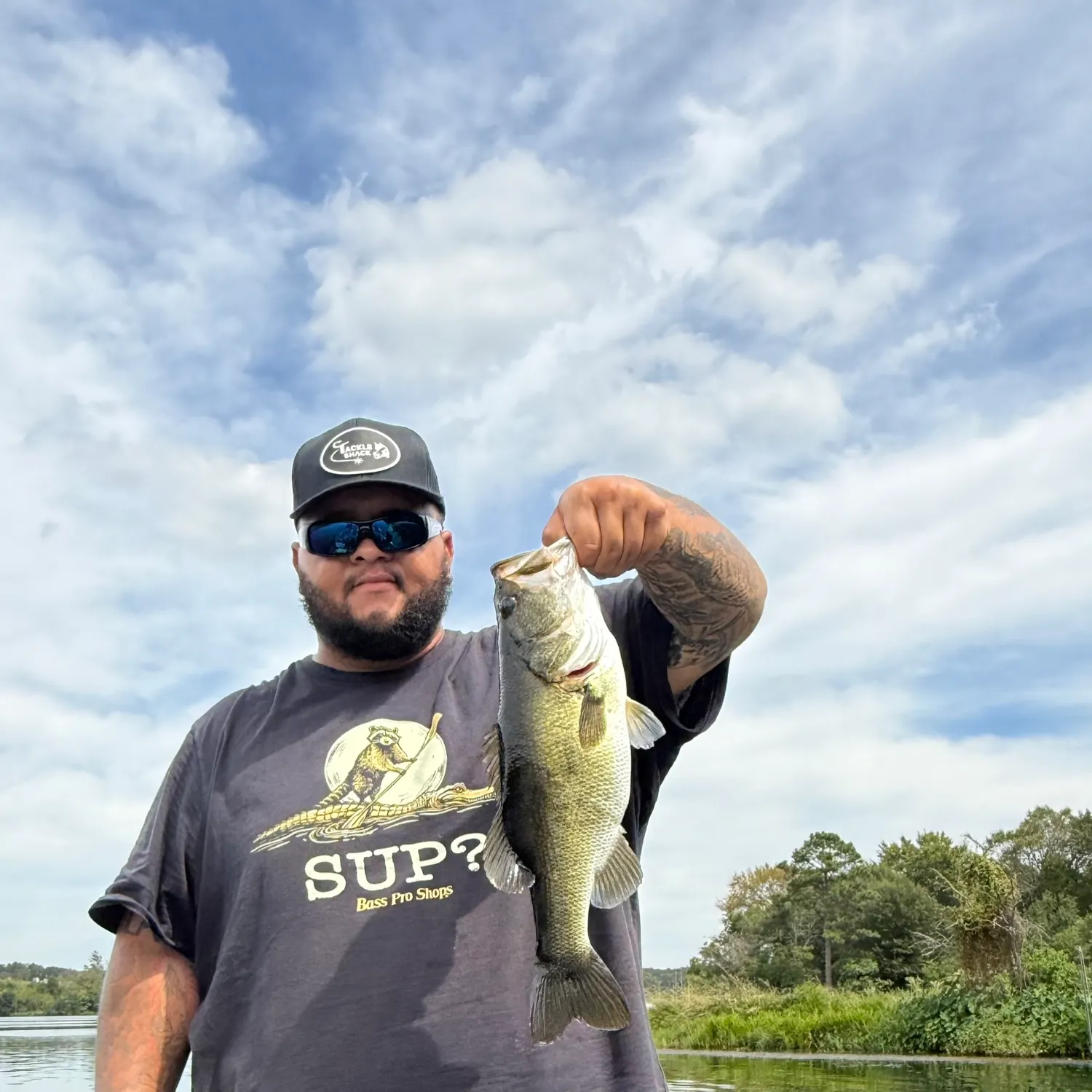 Largemouth bass caught on Fishbrain