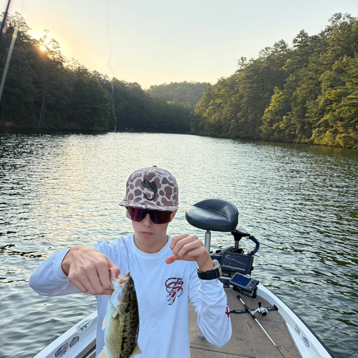Spotted bass caught on Fishbrain