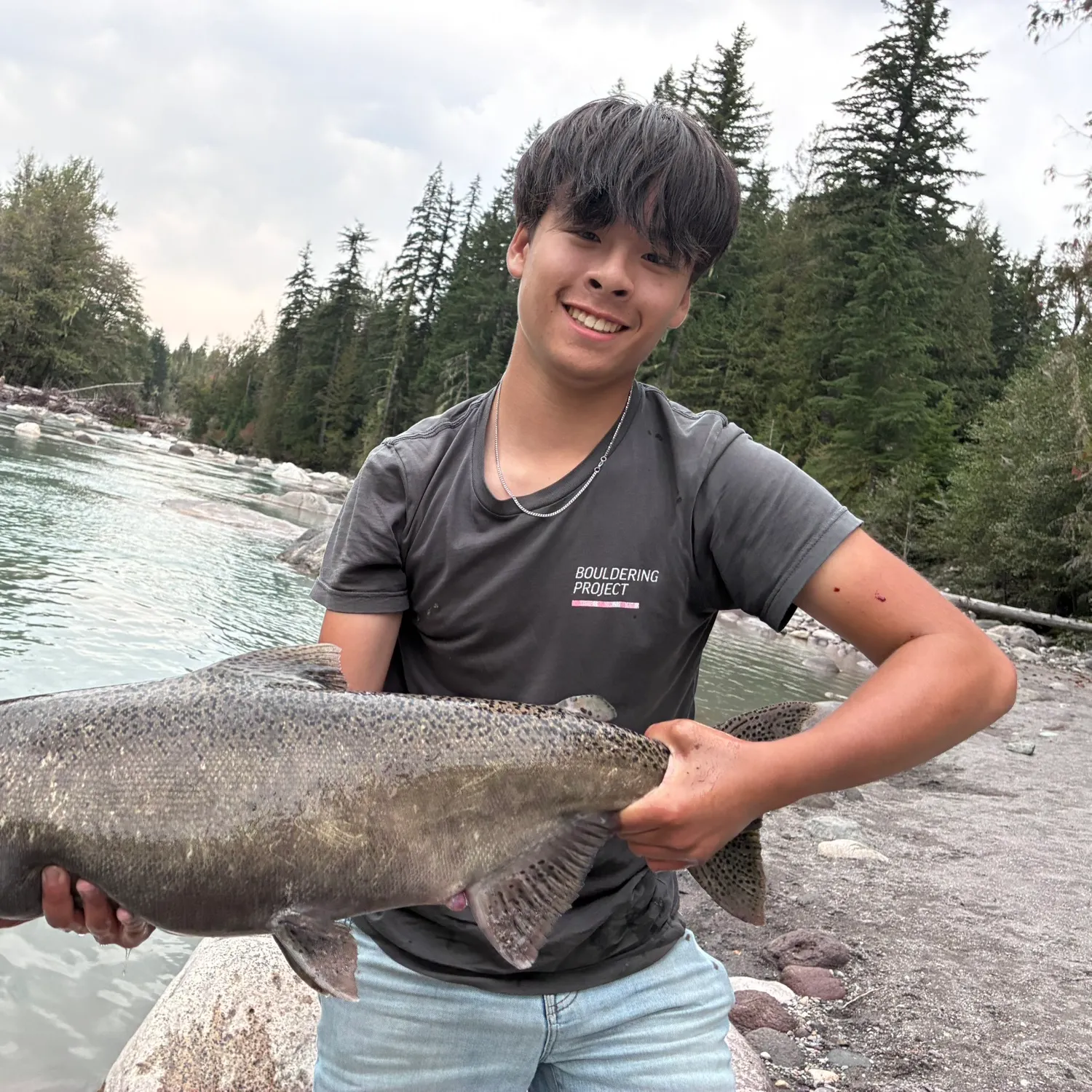 Chinook salmon caught on Fishbrain