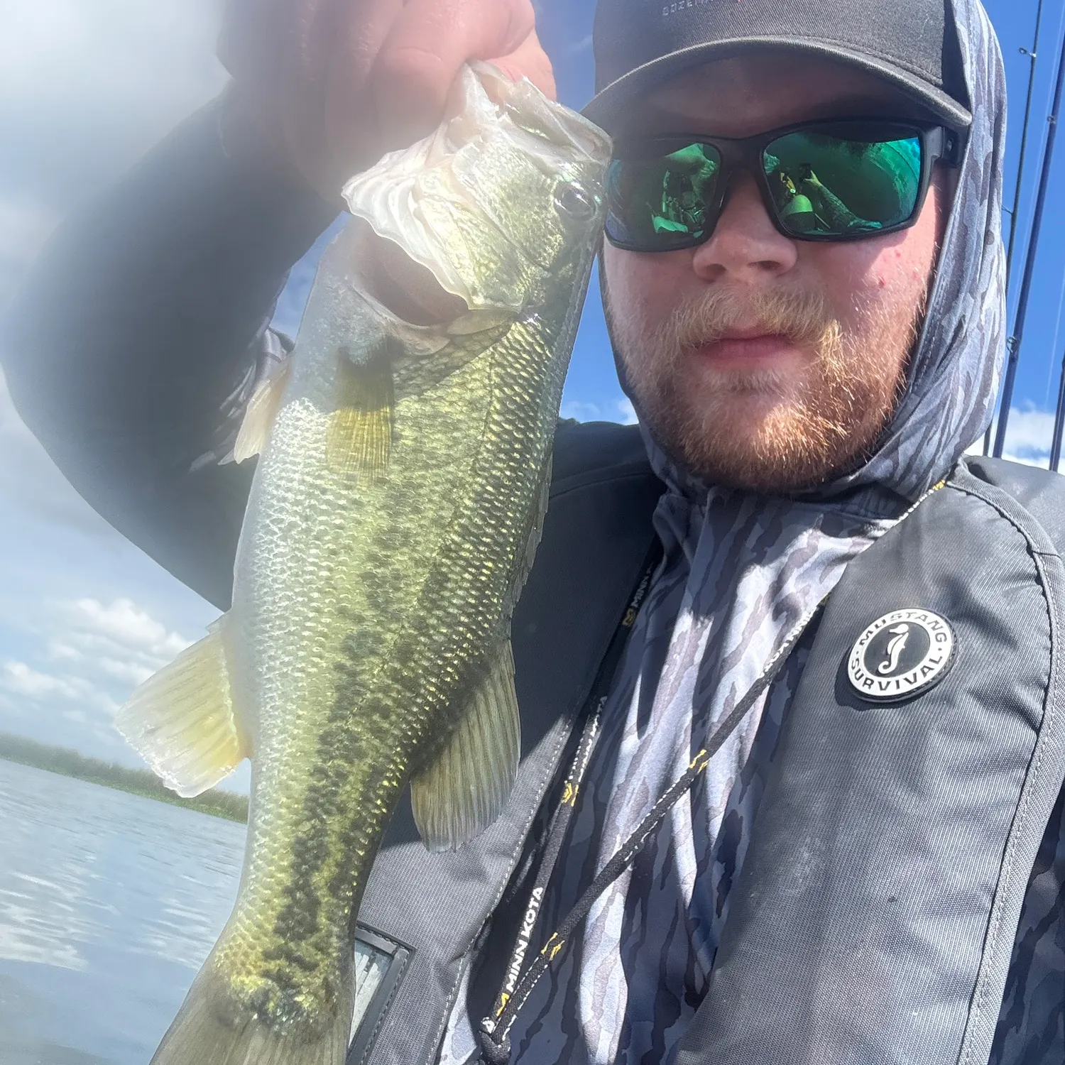 Largemouth bass caught on Fishbrain