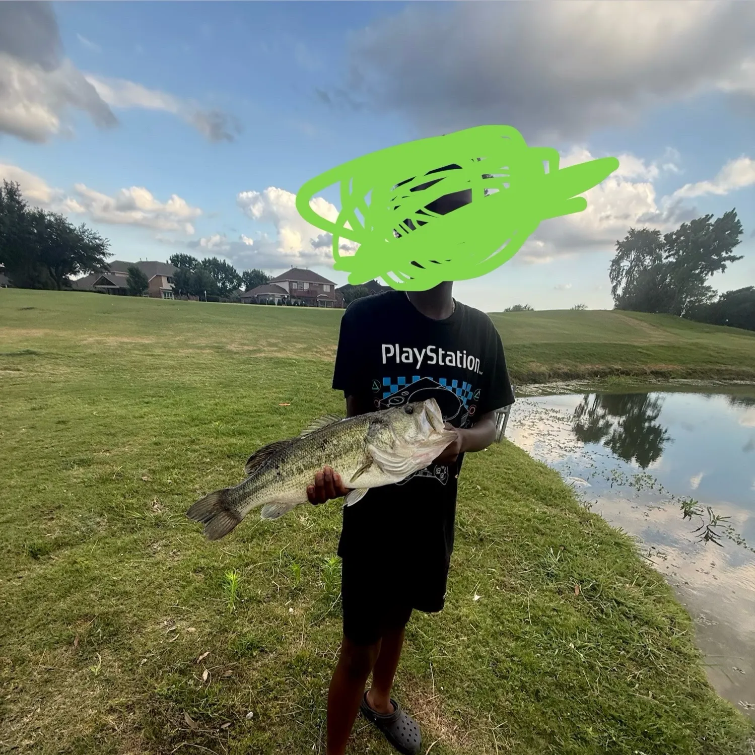 Largemouth bass caught on Fishbrain