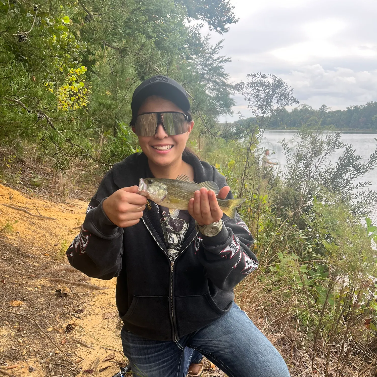 Largemouth bass caught on Fishbrain