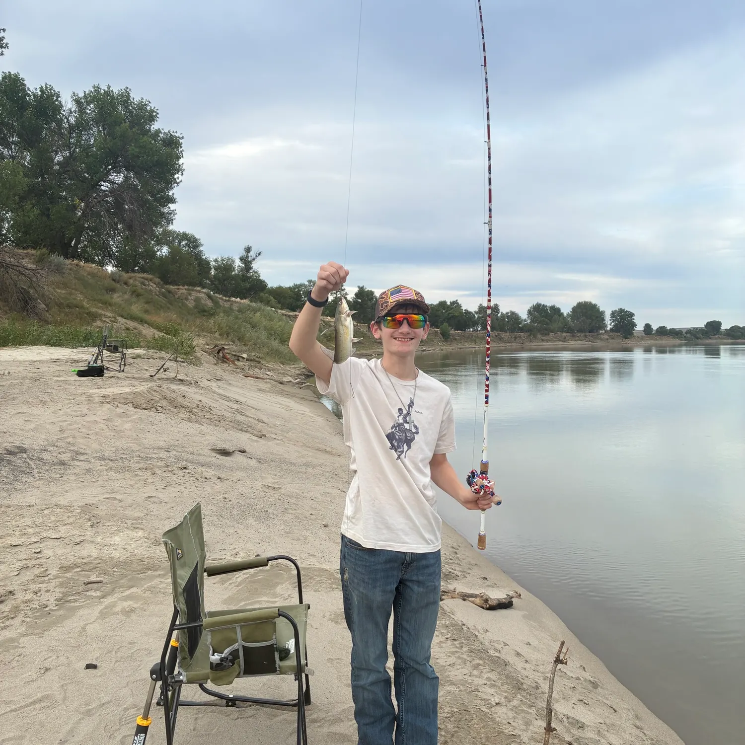 Channel catfish caught on Fishbrain