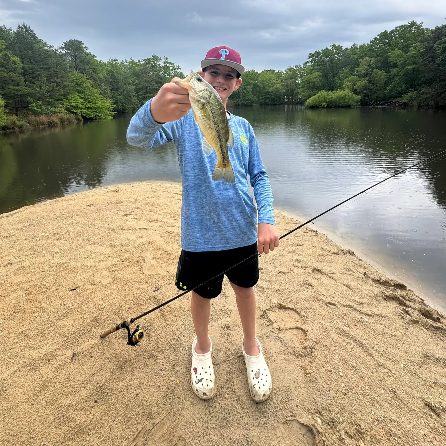 Largemouth bass caught on Fishbrain