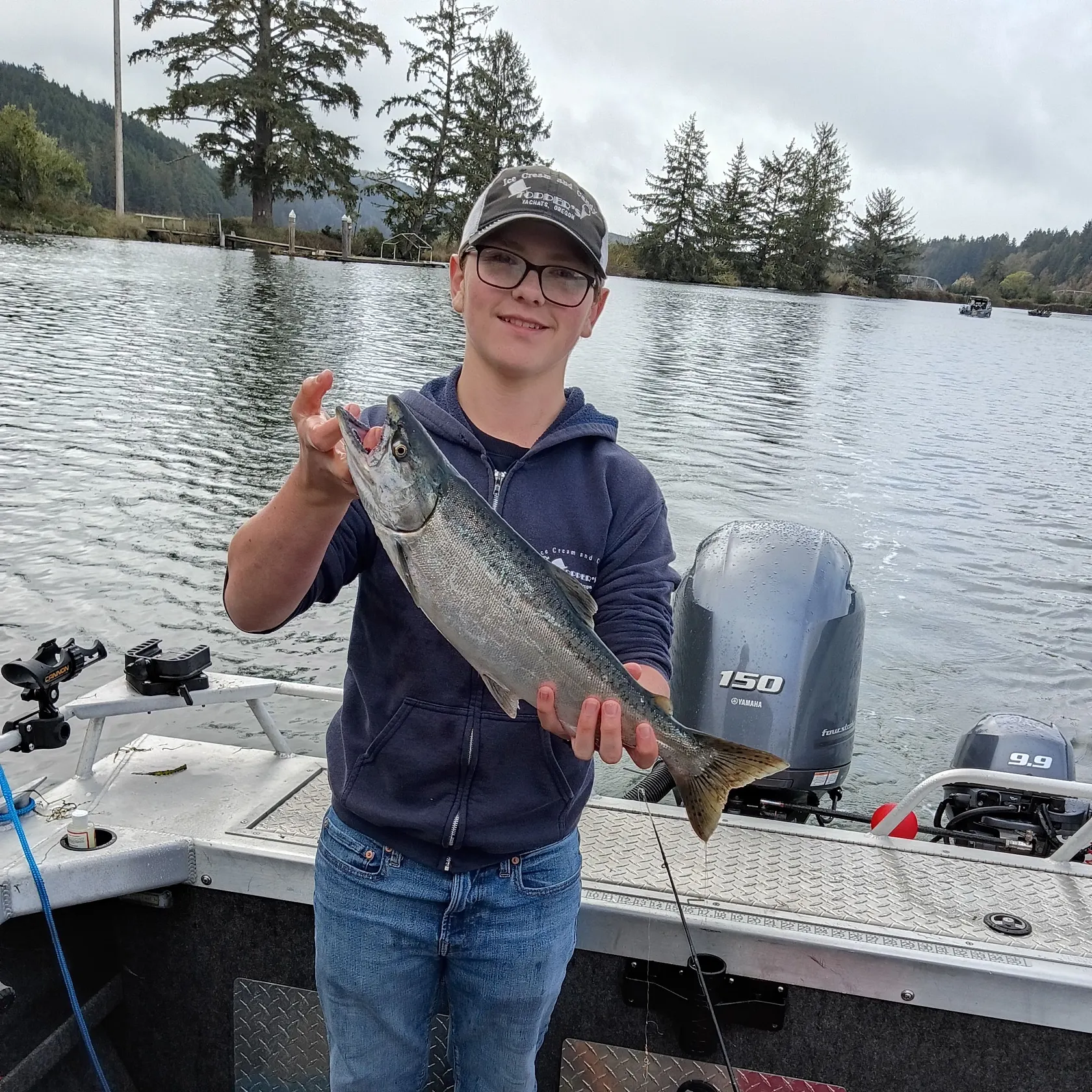 Chinook salmon caught on Fishbrain