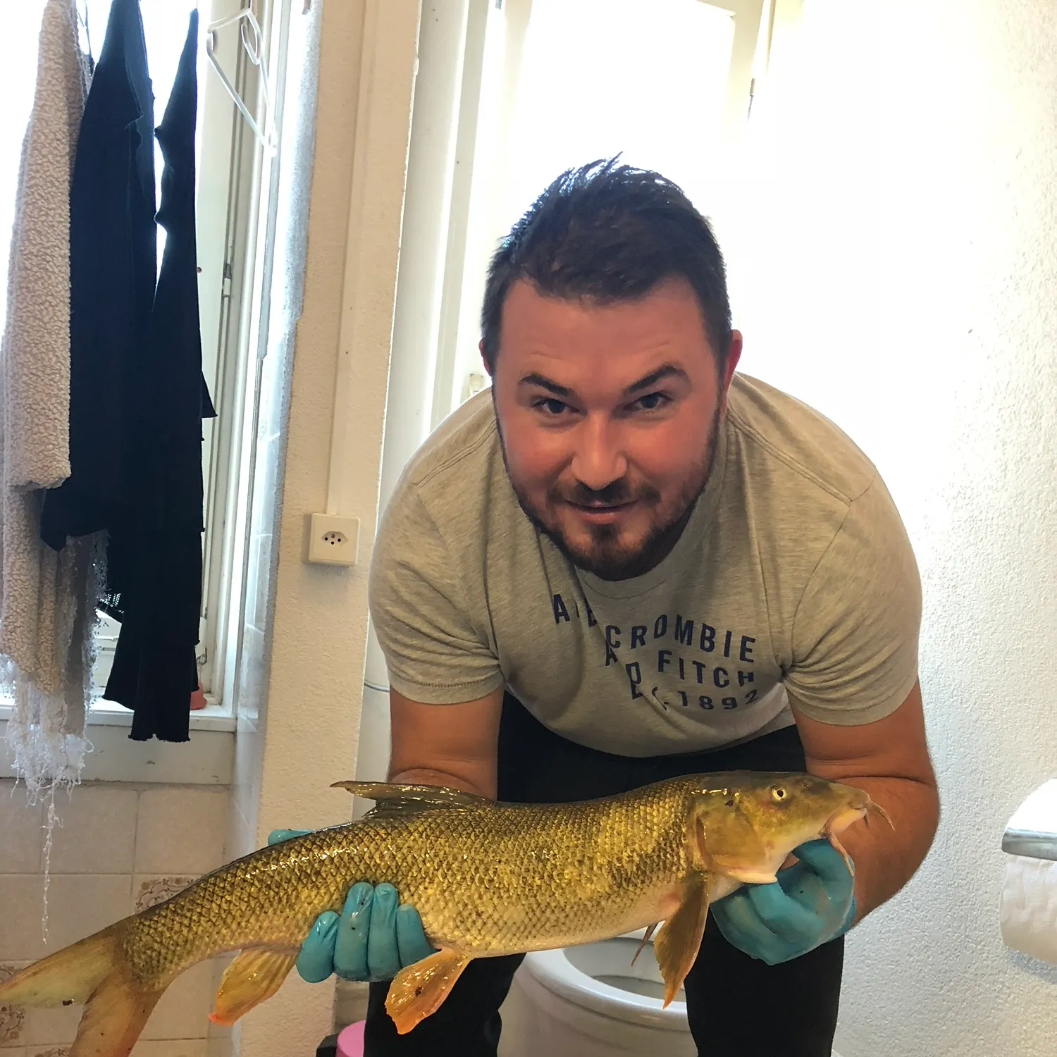 Common barbel caught on Fishbrain