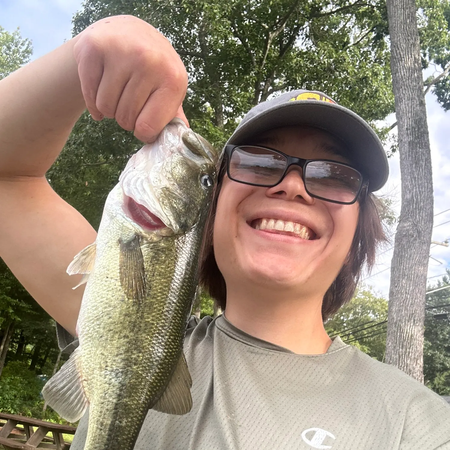 Largemouth bass caught on Fishbrain