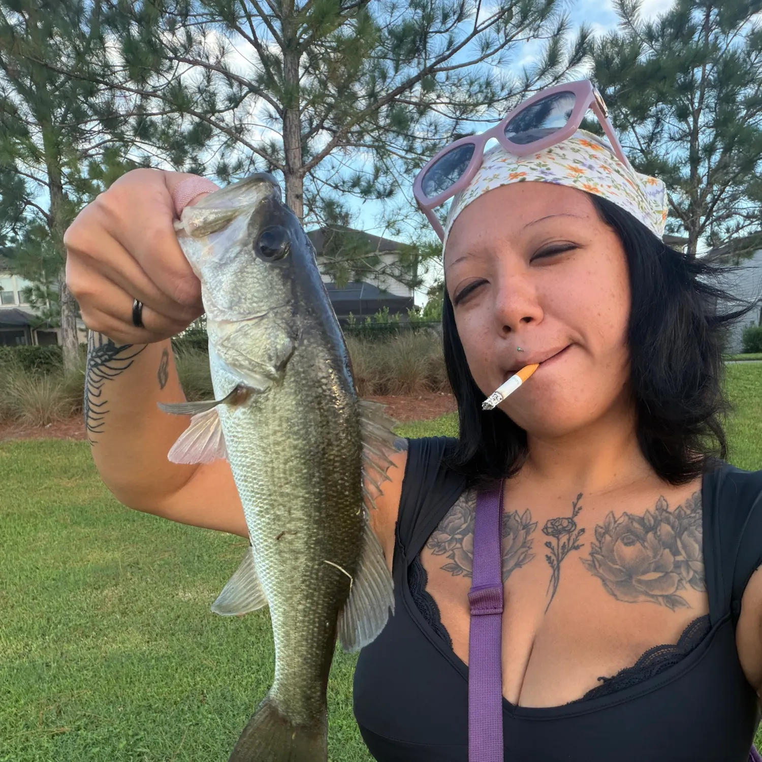 Largemouth bass caught on Fishbrain